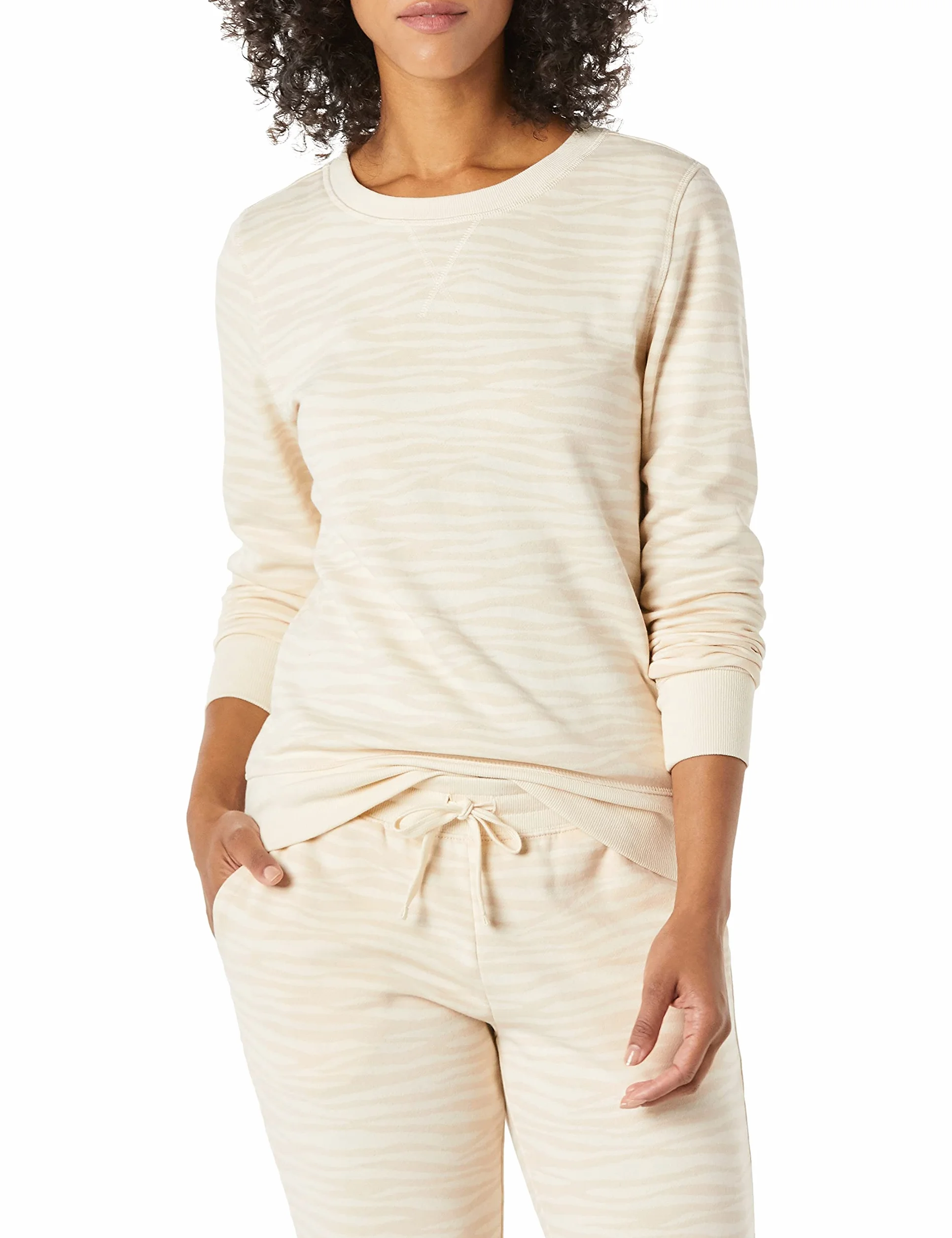 Amazon Essentials Femme Pull à Col Rond en Polaire Grandes Tailles