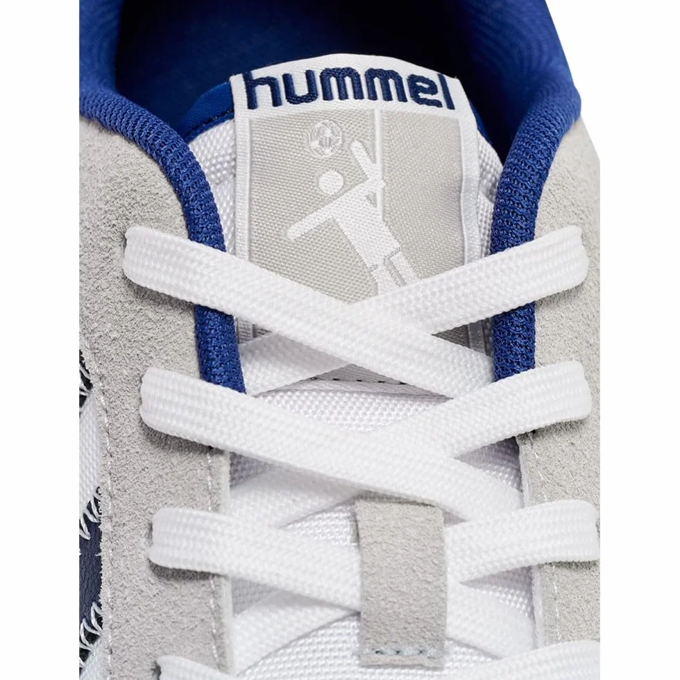 hummel Perfekt NS Baskets de handball végétaliennes Blanc/bleu