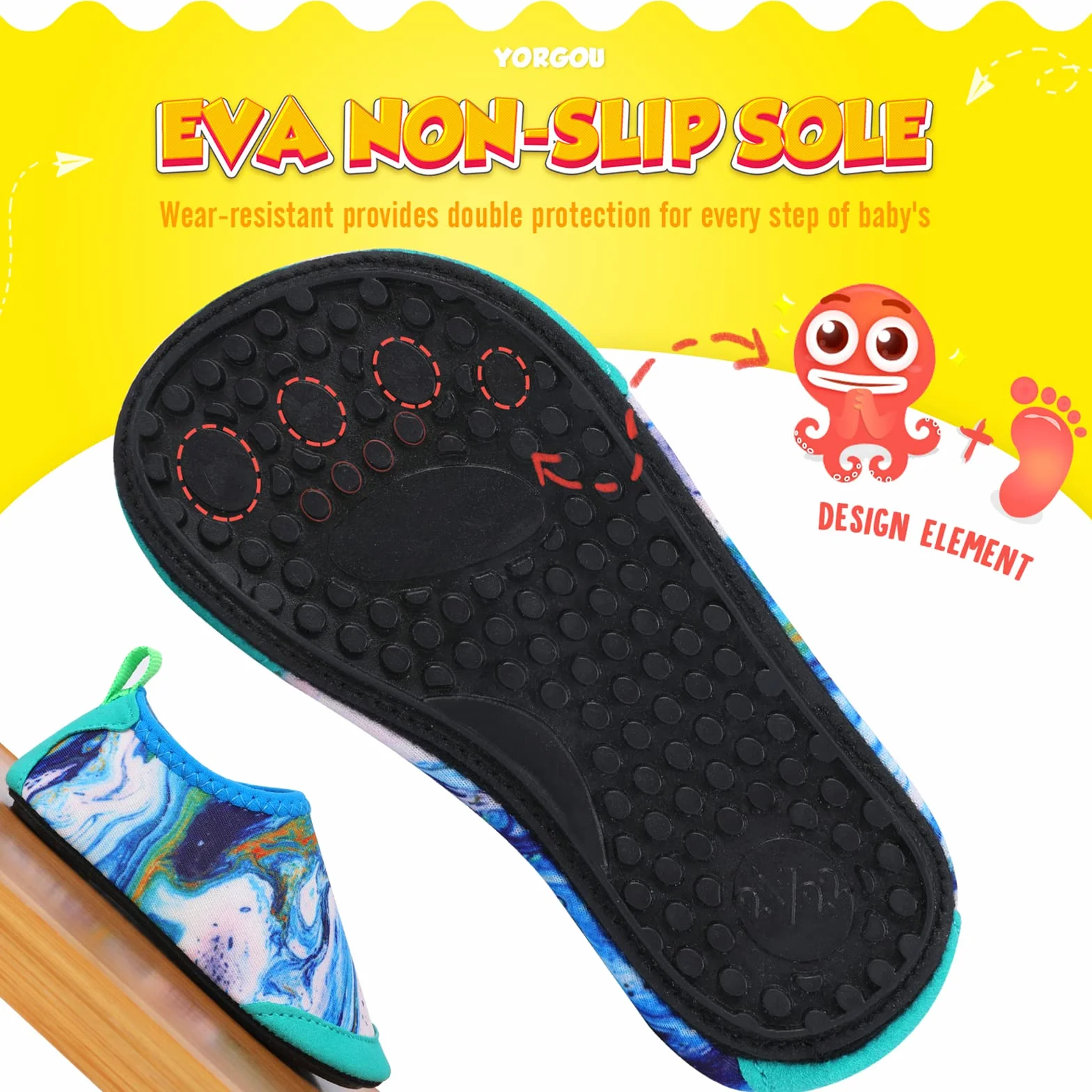 Chaussures Aquatiques Enfants Séchage Rapide Chaussures d'eau Bébé pour Piscine Plage Garçons Filles