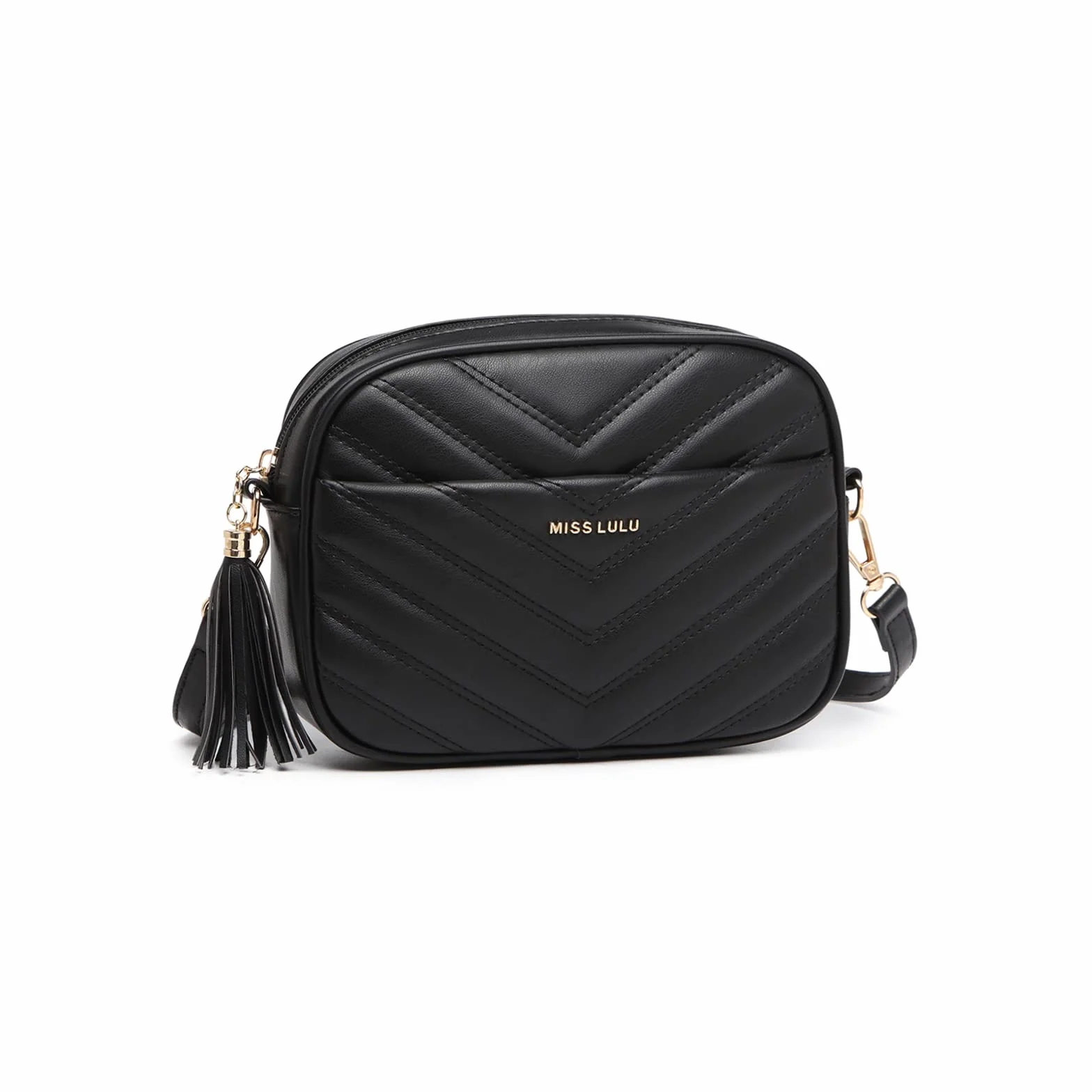 Miss Lulu Sac à Bandoulière en Cuir Synthétique pour Femmes - Petit Sac à Main avec Longue Bandoulière