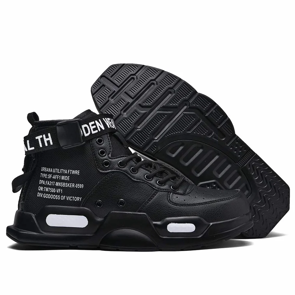 FUSHITON Baskets Mode Hommes Chaussures Montantes Course Marche Sport