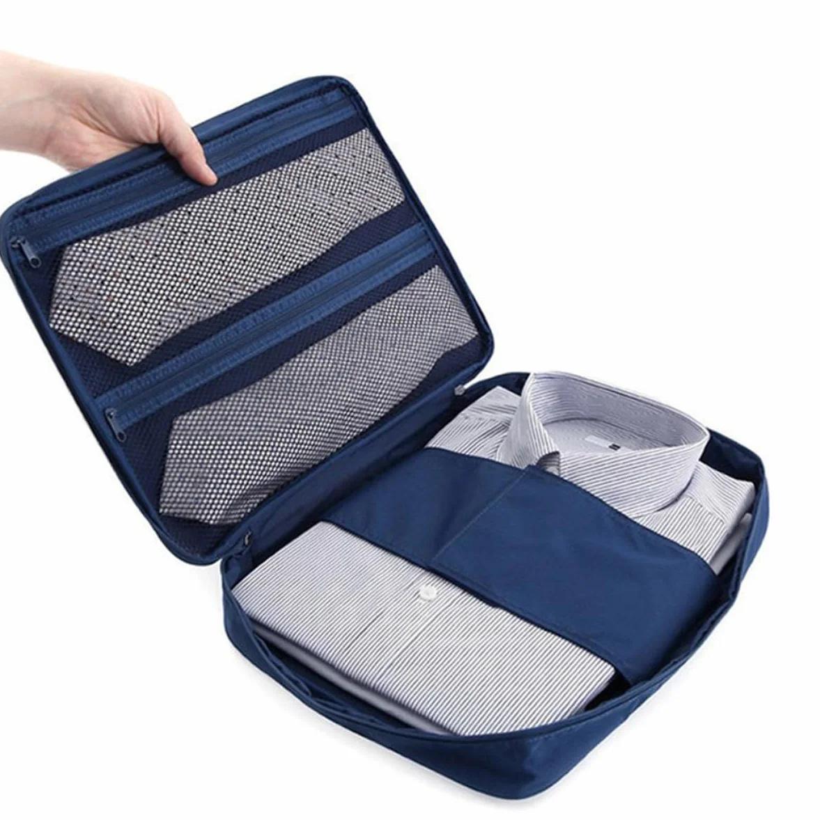 Sac De Rangement Multifonctionnel Anti-Rides Pour Chemises Et Cravates 14.17x10.24x1.97 Pouces Imperméable Portable Avec Poche Unique Voyage Professionnel