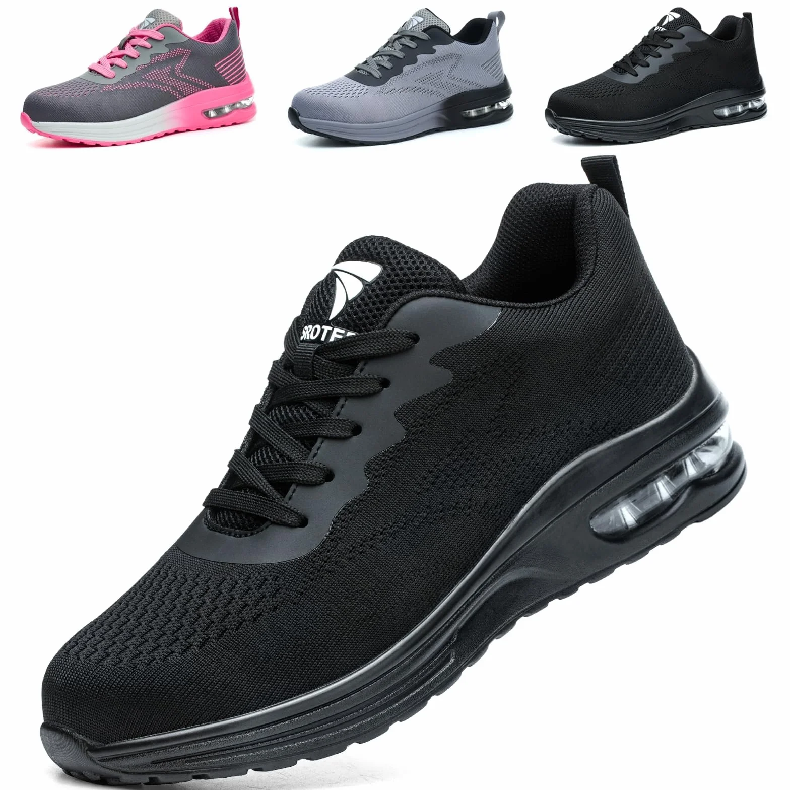 Chaussures de Sécurité Hommes Femmes Légères Respirantes Antidérapantes Chaussure de Travail Chantier