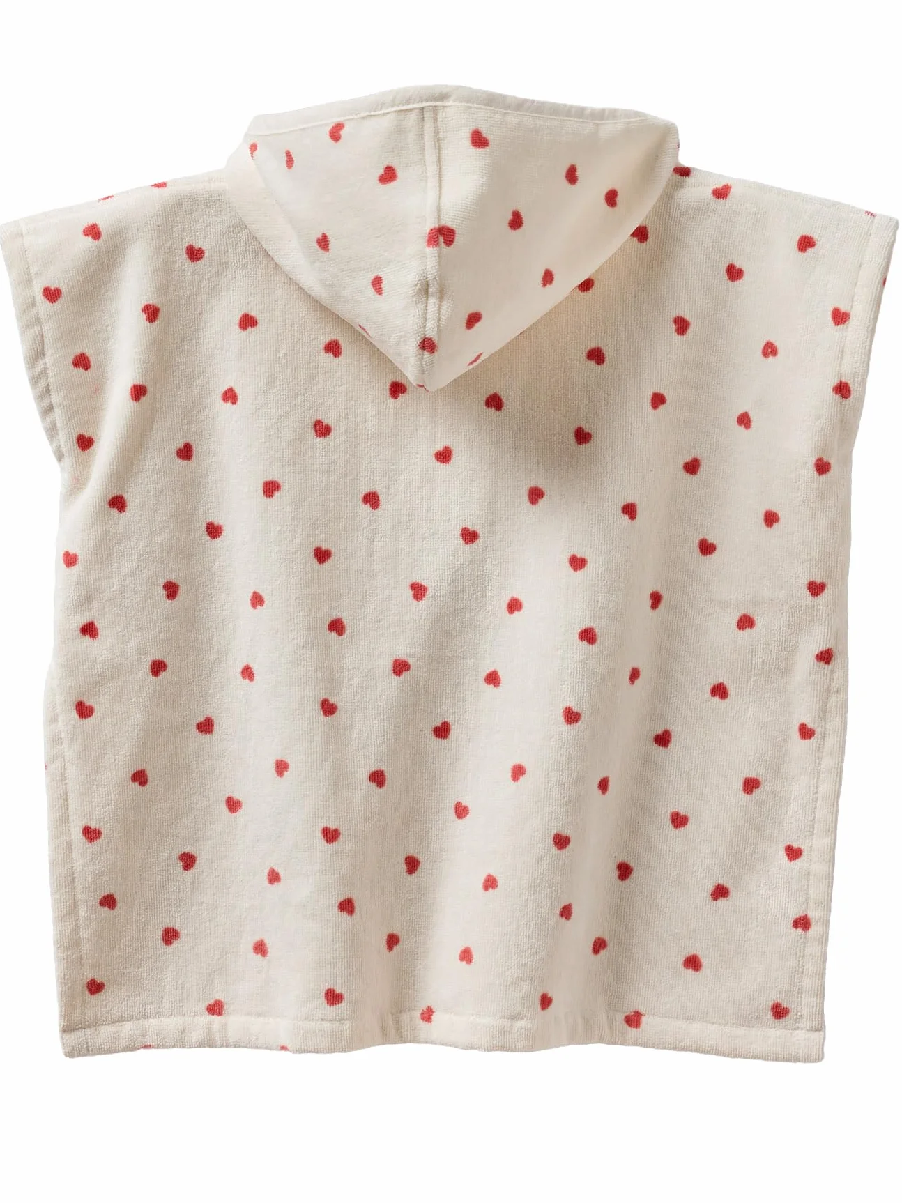 VERTBAUDET Poncho bébé coton recyclé MON COEUR