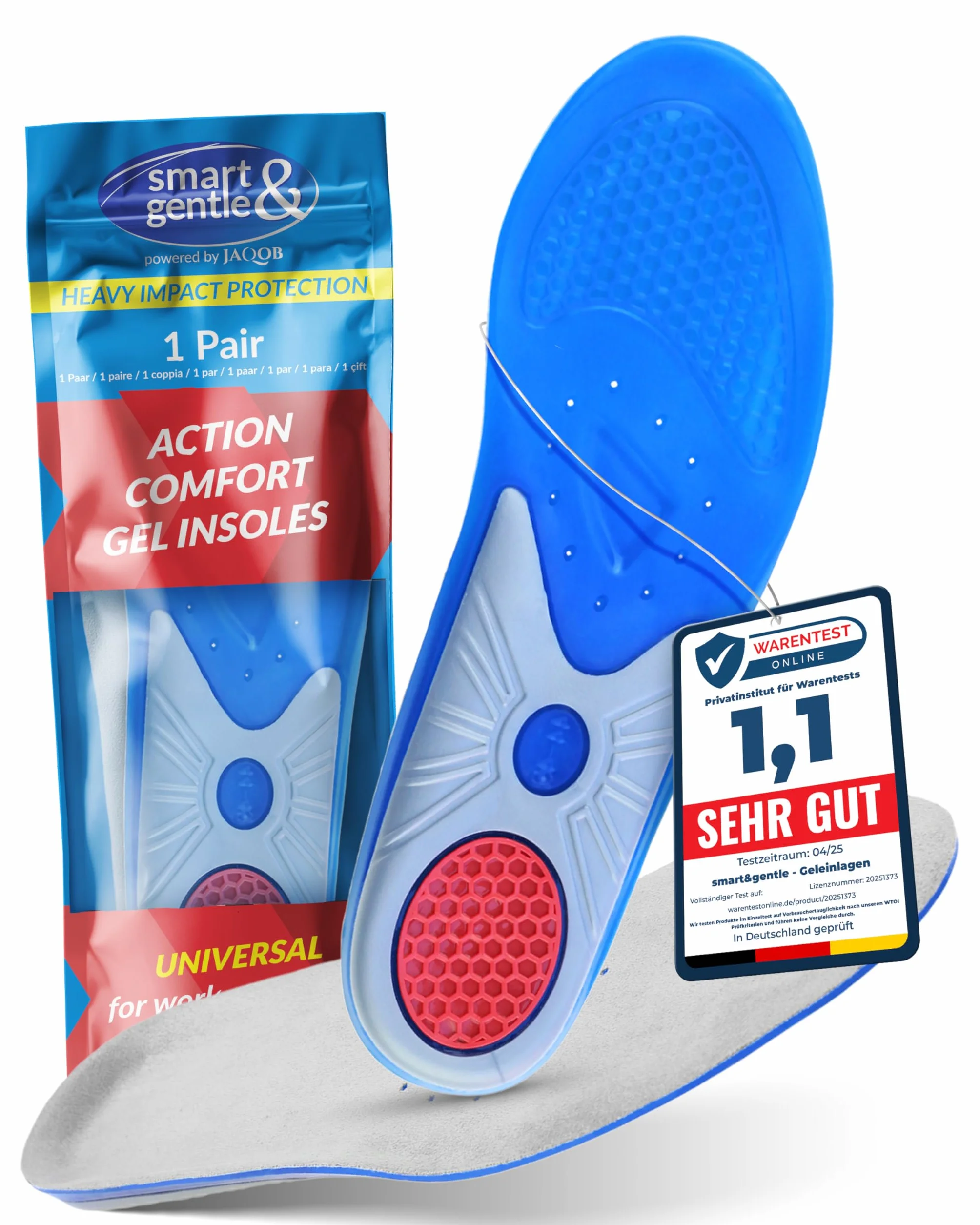 Semelle gel homme/femme sport travail - Semelles chaussures confort antidérapantes aéré amorti chocs