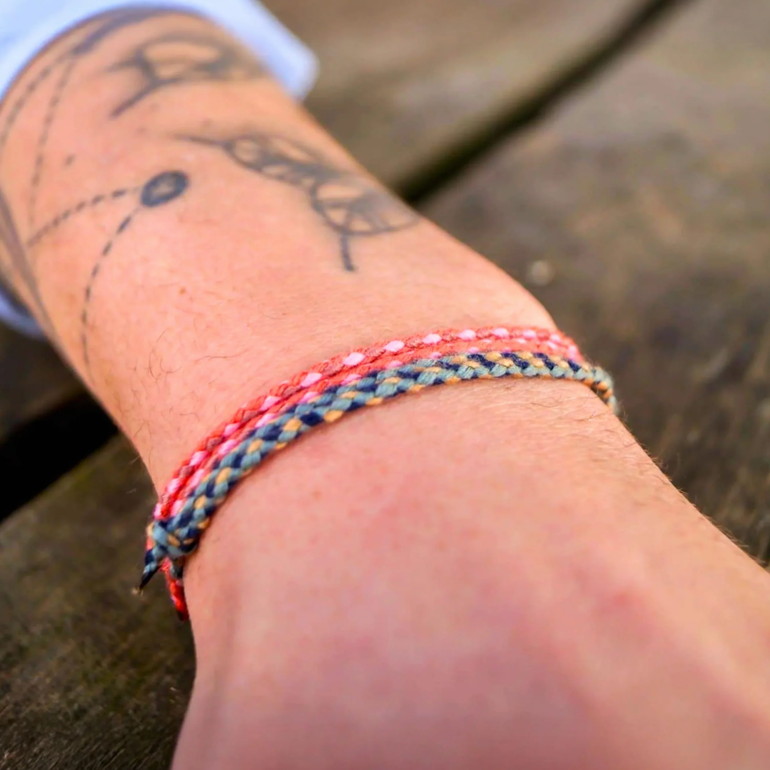 Bracelet surfeur Style Surfeur Set hommes femmes boho hippie accessoires plage festival 100% coton écologique imperméable ajustable