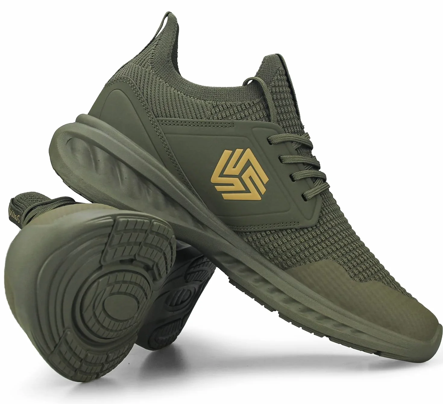 Giniros Chaussures de Sport Homme Respirant Légères Sneakers Confortables Mode Casual Marche Course Fitness Running Tennis Outdoor Gym Jogging