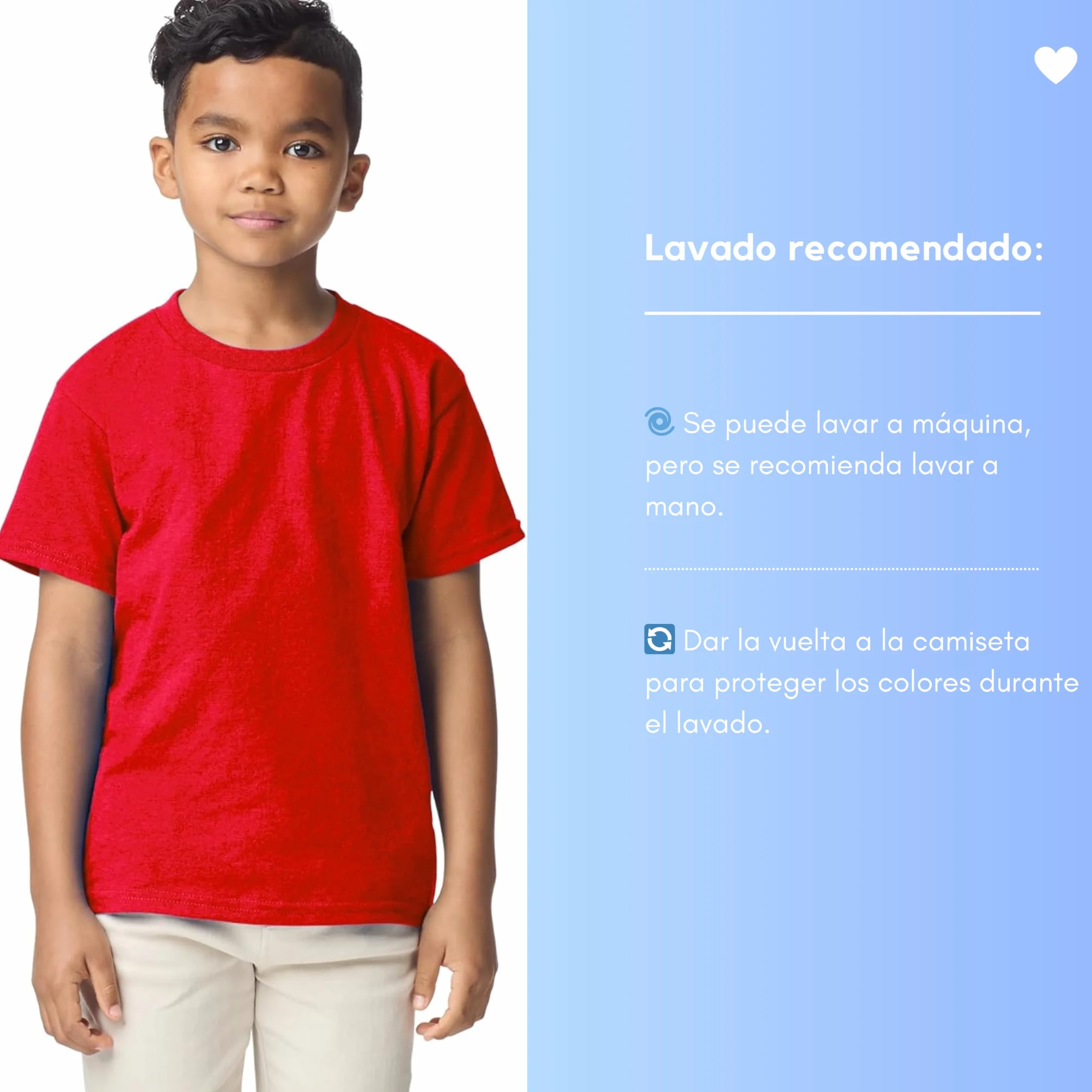 T-Shirt Enfant 100% Coton Manches Courtes Col Rond Tailles 1-15 Ans