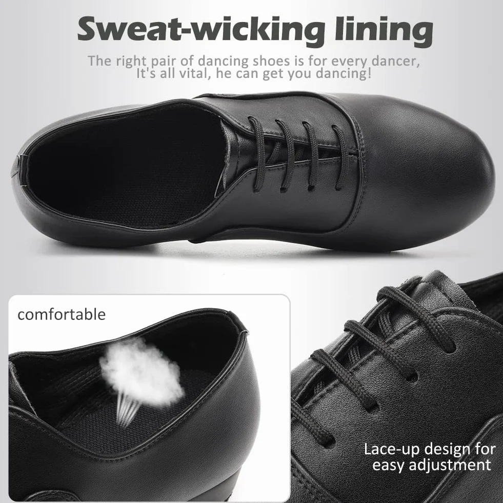 Chaussures de Danse Latine Homme Lacets Standard Salsa Entrainement
