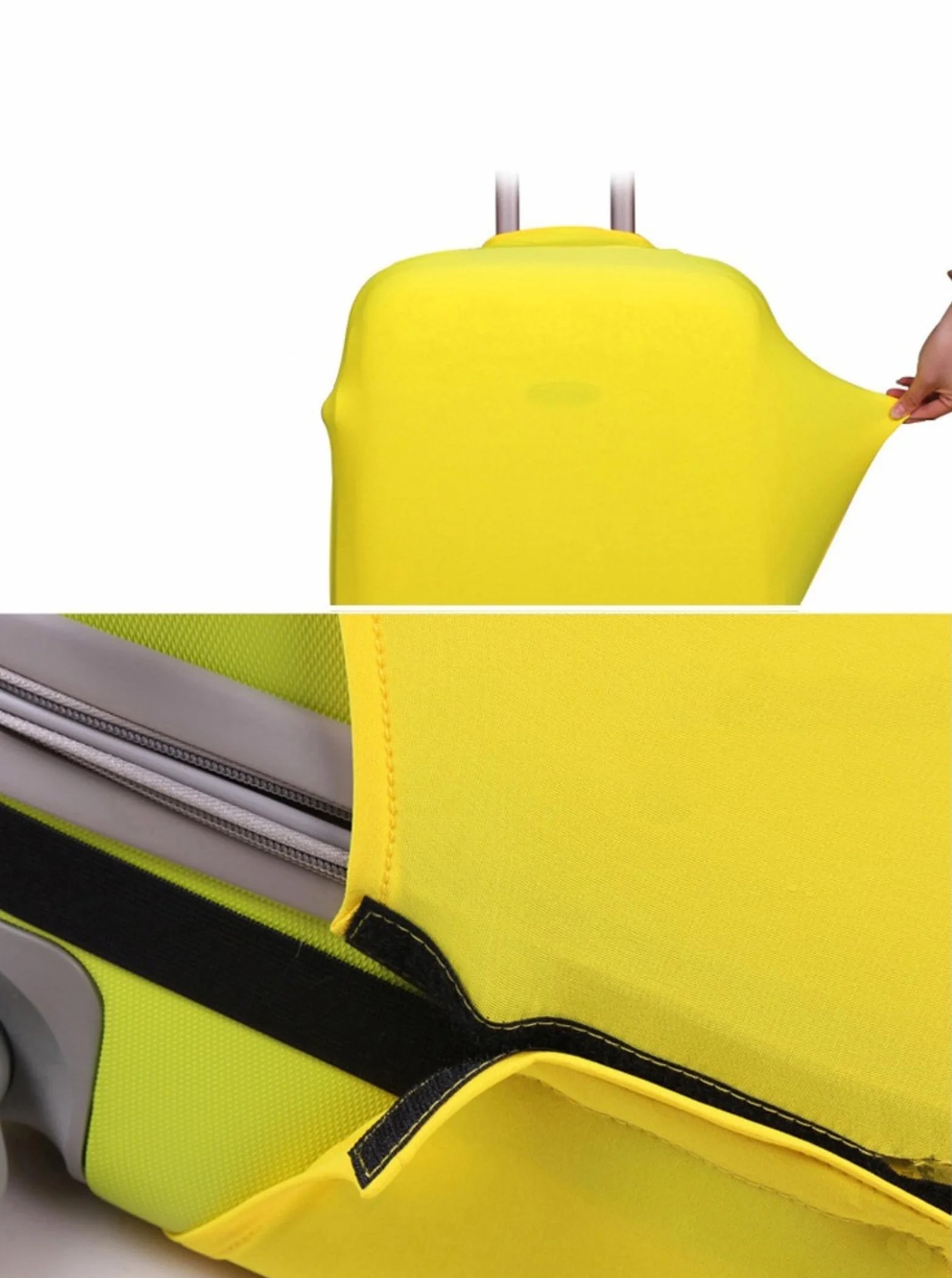 Elastique Housse Protection Valise pour Bagages 26-28 inch Gris