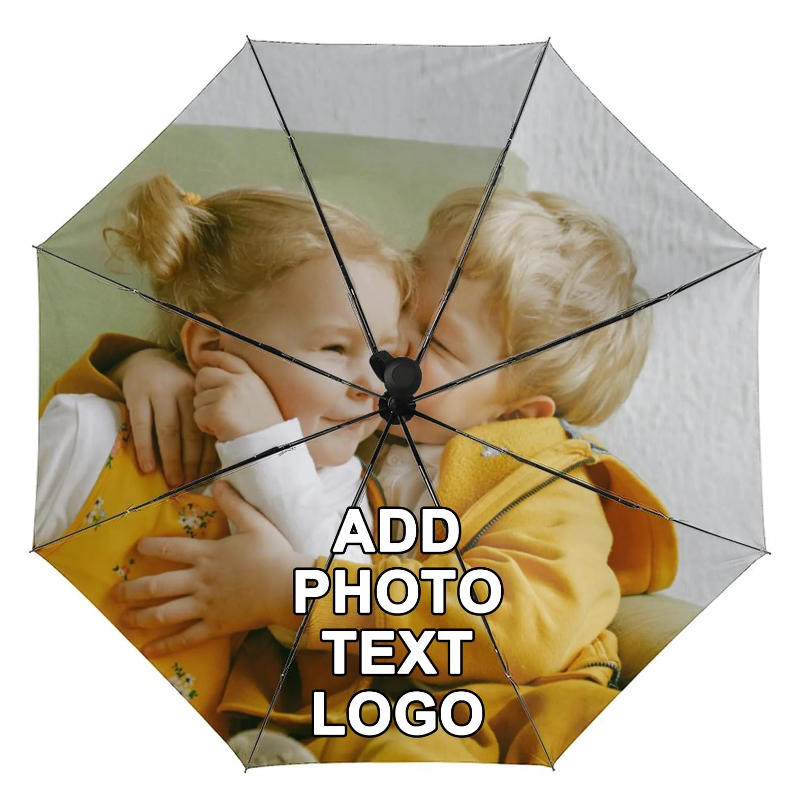 Parapluie personnalisé automatique pliable avec images et texte