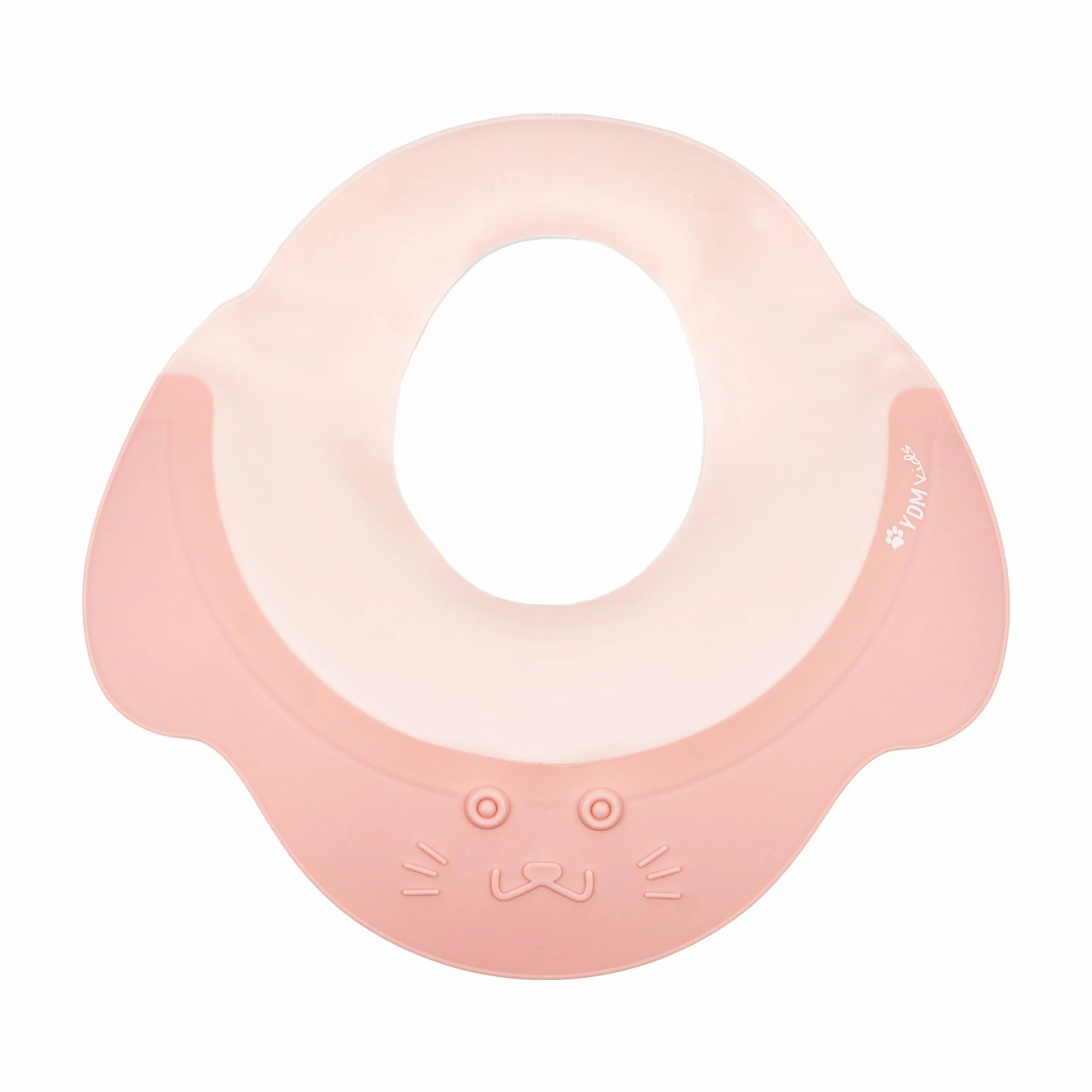 Casquette de bain bébé silicone rose protection yeux oreilles enfants 0-9 ans