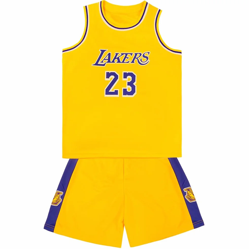 Maillot Basket Enfant Respirant Séchage Rapide Ensemble Short Garçons