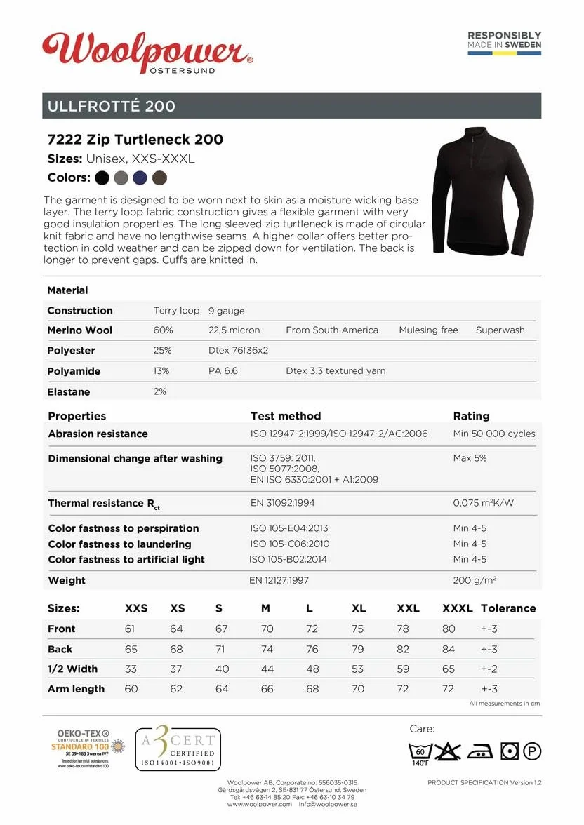 Woolpower Lot de 200 sous-vêtements