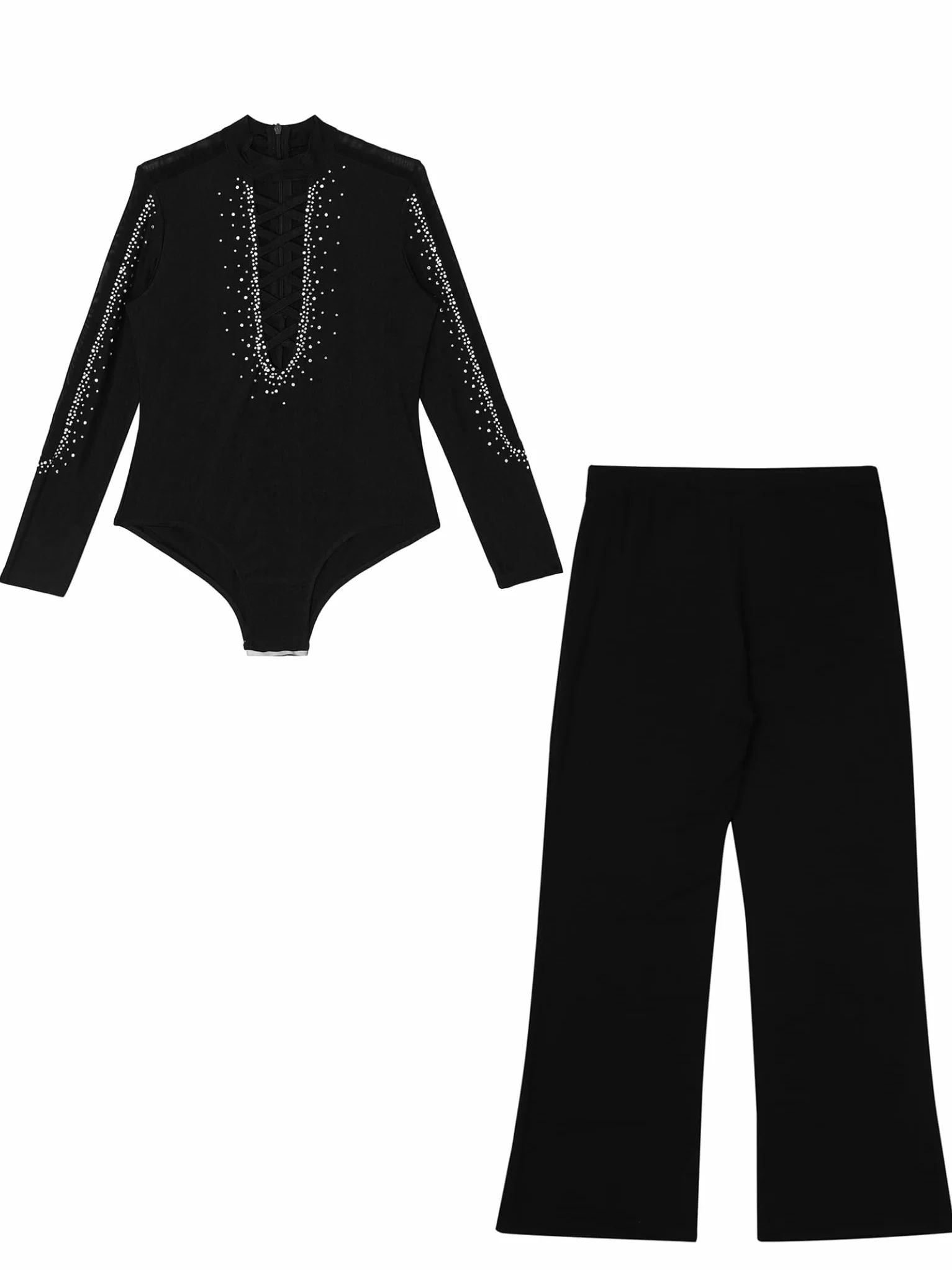Tenue Patinage Artistique Garçon Enfant Justaucorps Pantalon Danse Ensemble