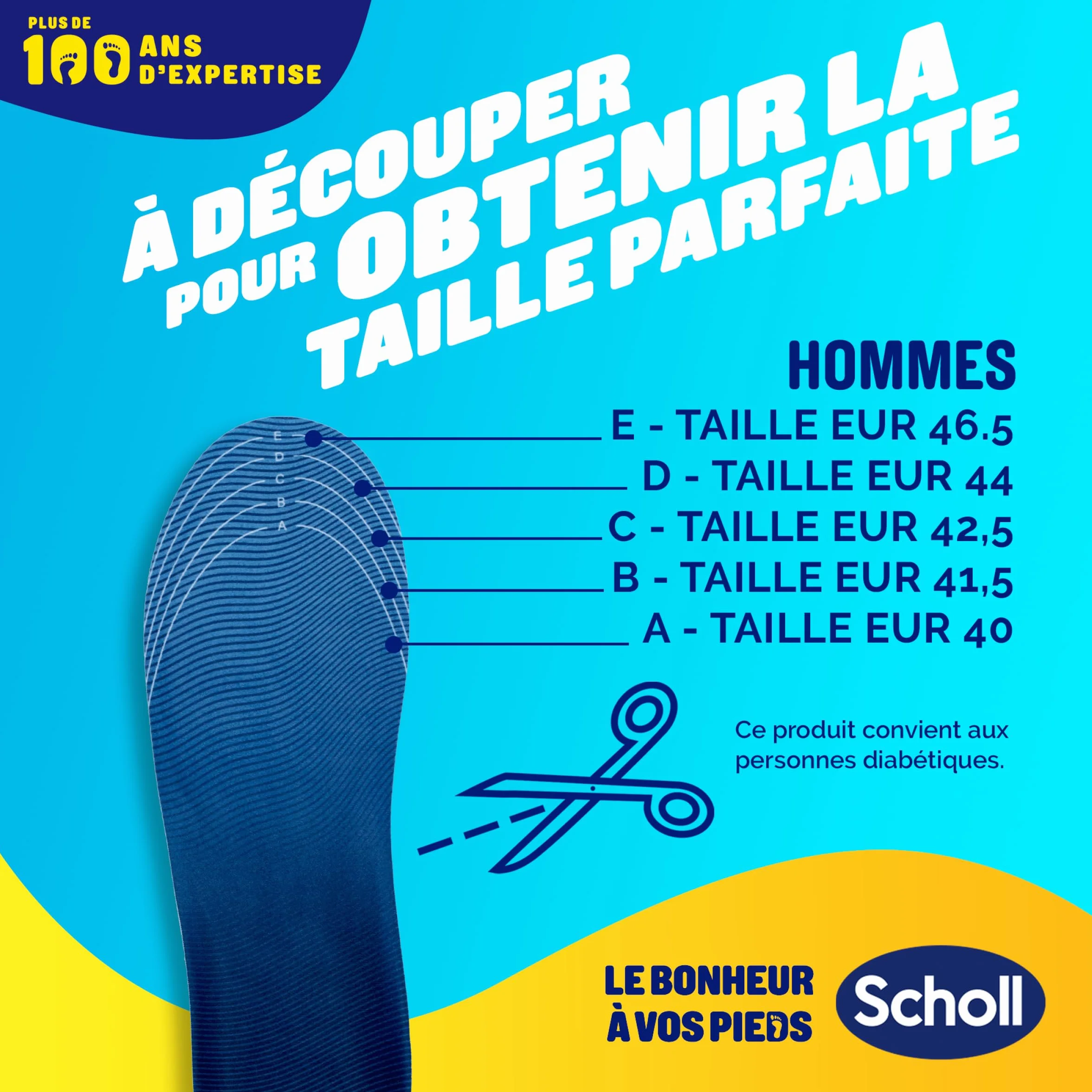 Dr. Scholl's Semelles GelActiv Sport Hommes - GelWave Absorption des Chocs - Taille 40-46,5