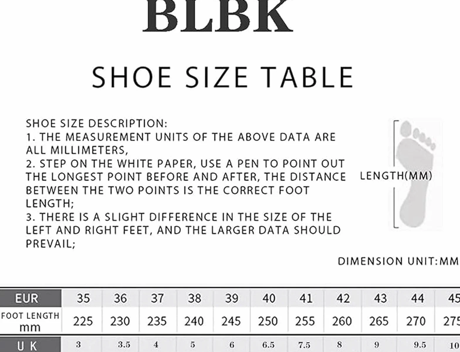 BLBK Chaussures de tennis amorties respirantes homme