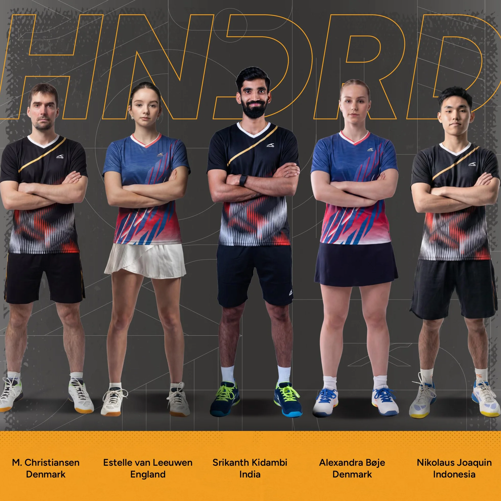 HUNDRED Homme Blade Non-Marking Chaussure de Badminton