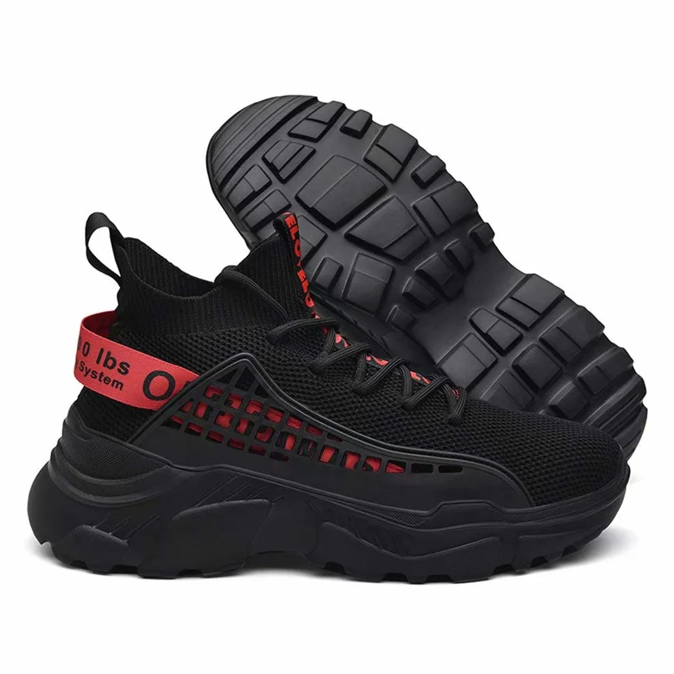 FUSHITON Chaussure Homme Sneakers Montante Mode Chaussures de Course Marche Hautes Décontractées Sport