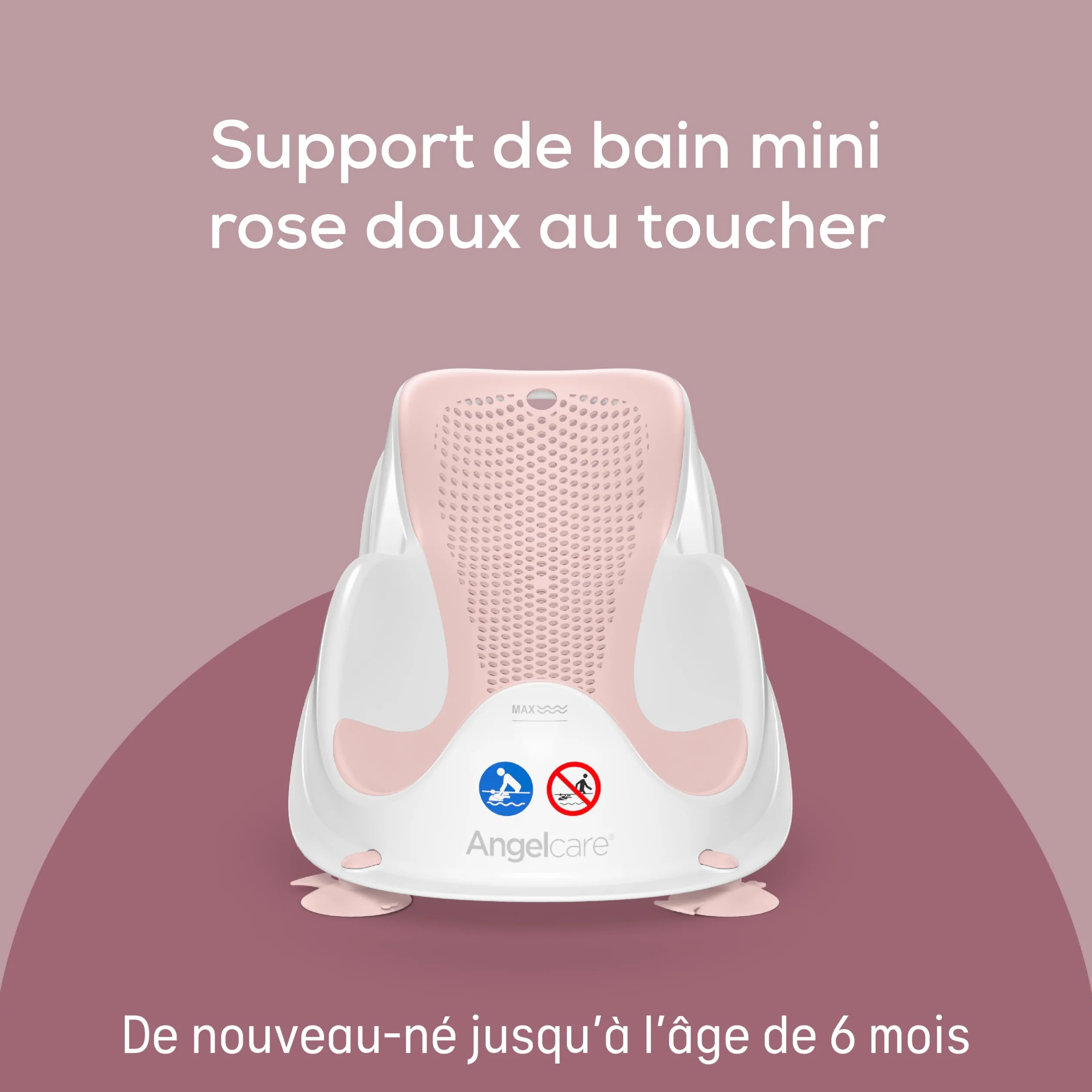 Angelcare Transat de Bain Fit Rose