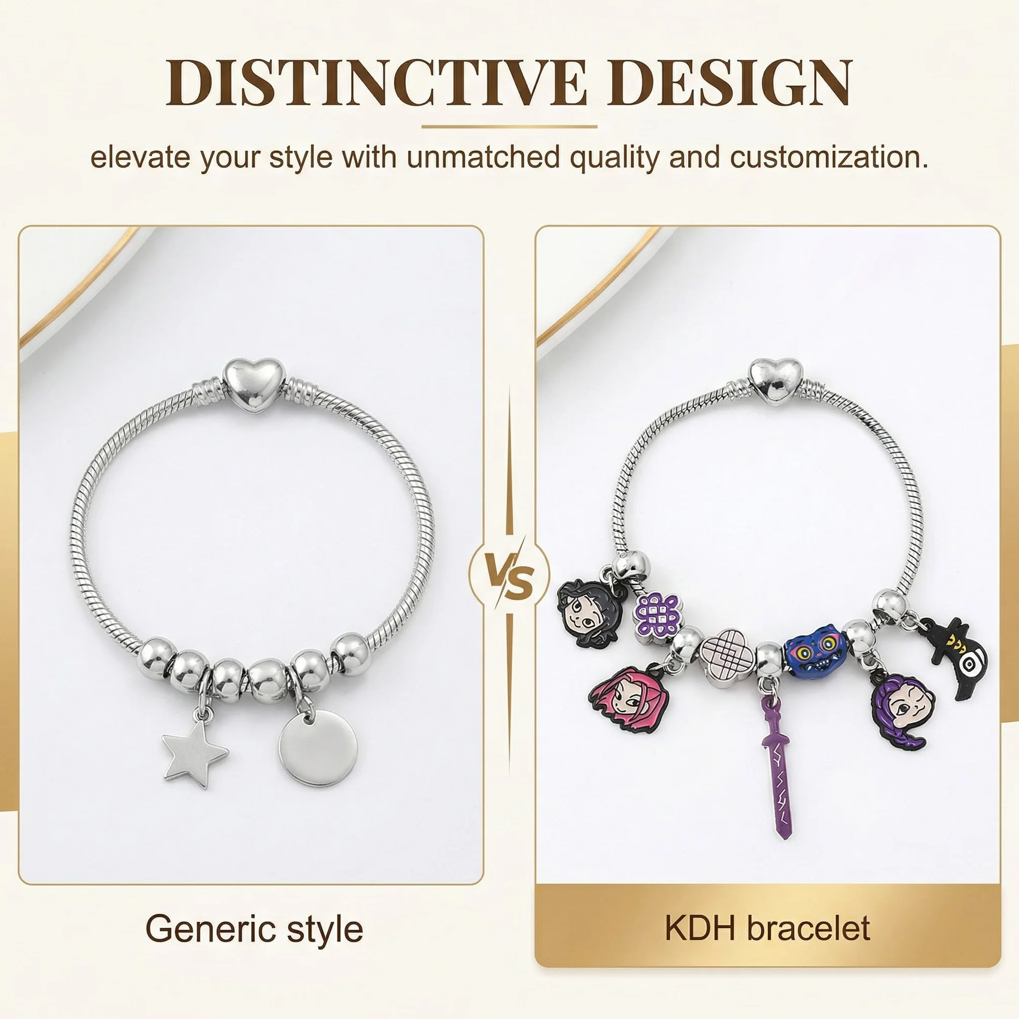 Bracelet Demon Hunter pour femme, collection personnage anime cadeau fan
