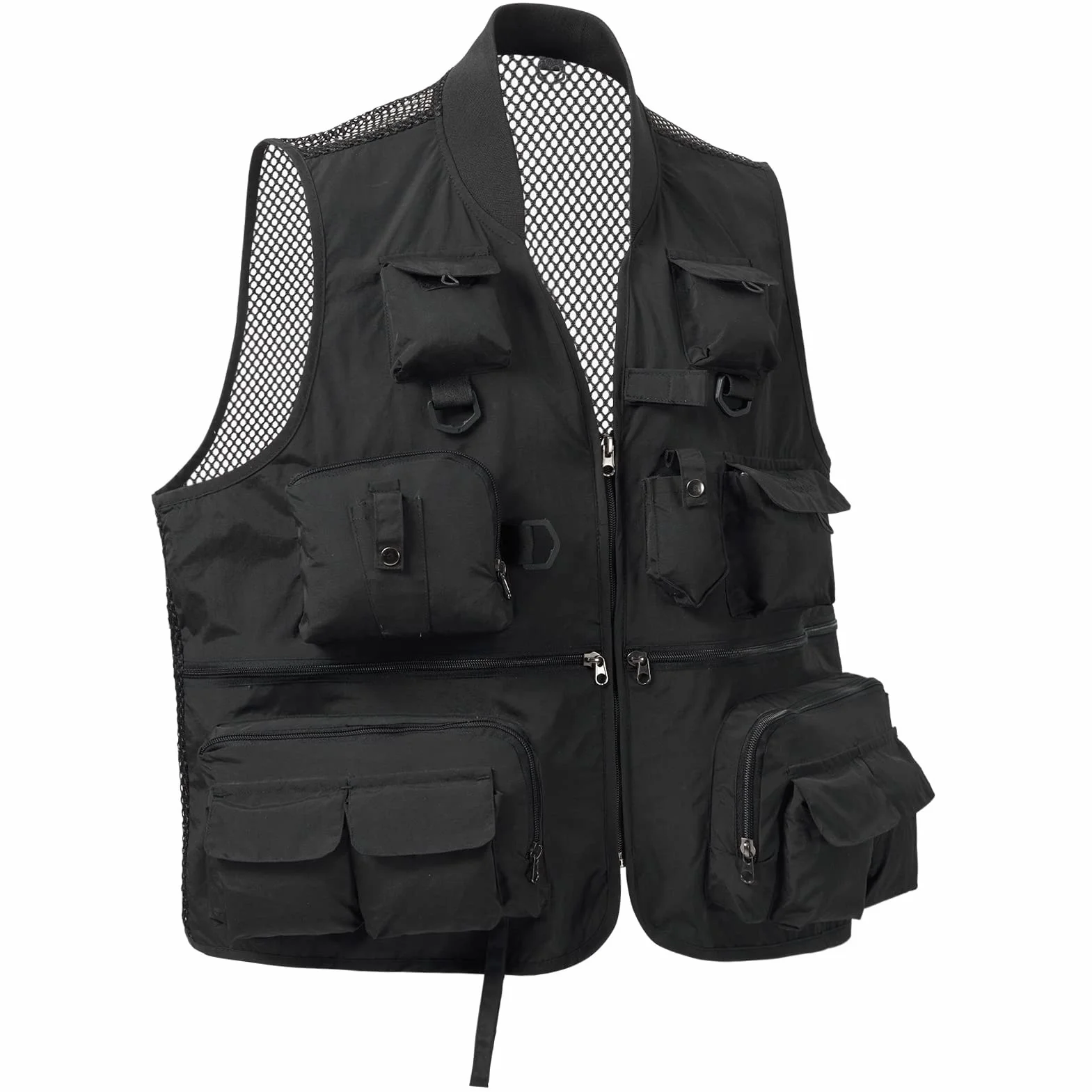 Bassdash Men's Women Photography Vest Mesh Back 6 Sizes