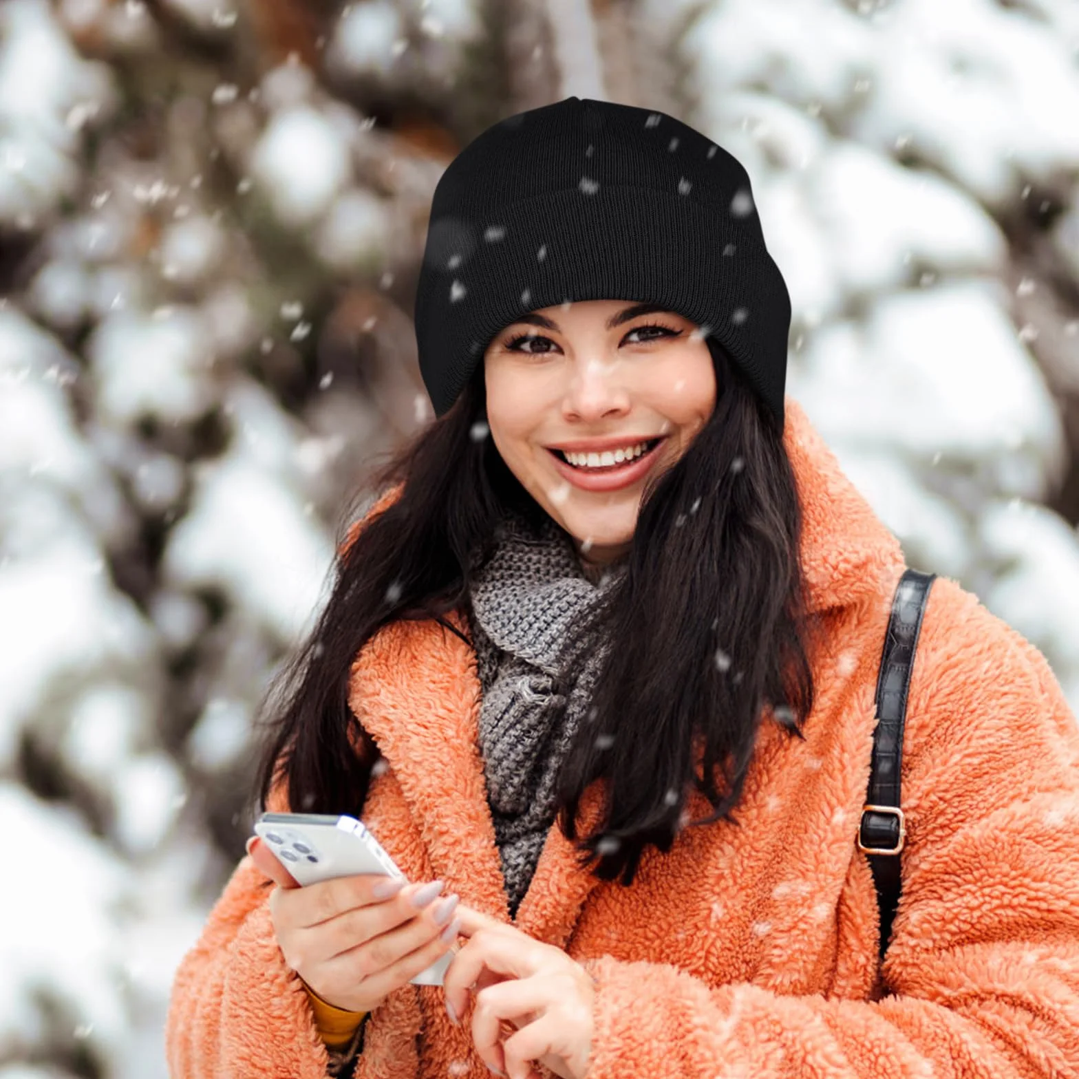 Wanme Bonnet Tricot Hiver Chaud et Confortable