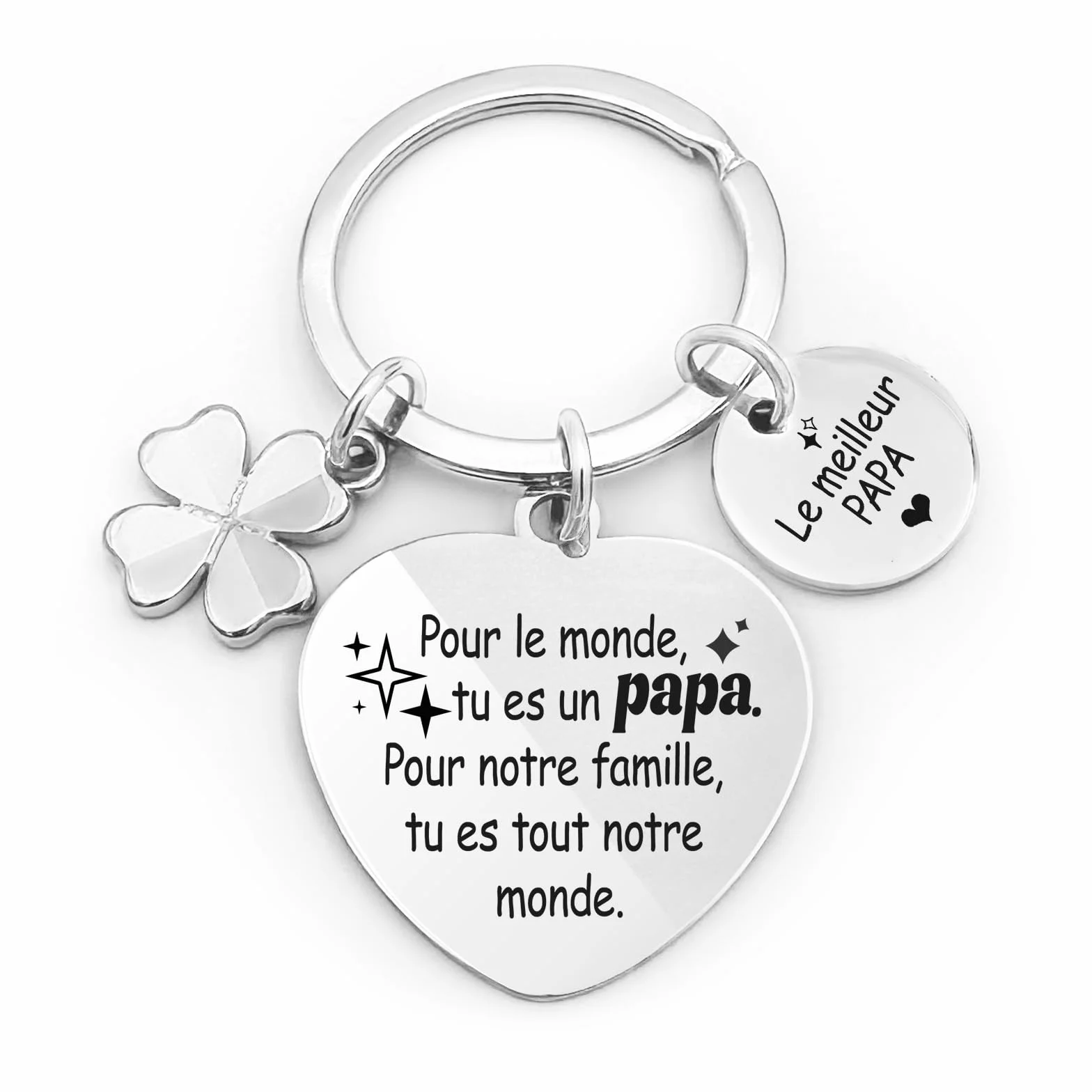 YISCOKO Porte Clés Hommes Cadeau Baptême Noel
