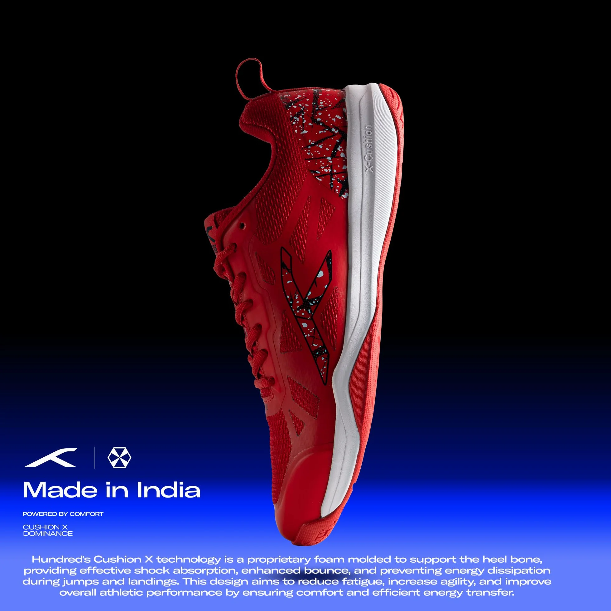 HUNDRED Homme Blade Non-Marking Chaussure de Badminton