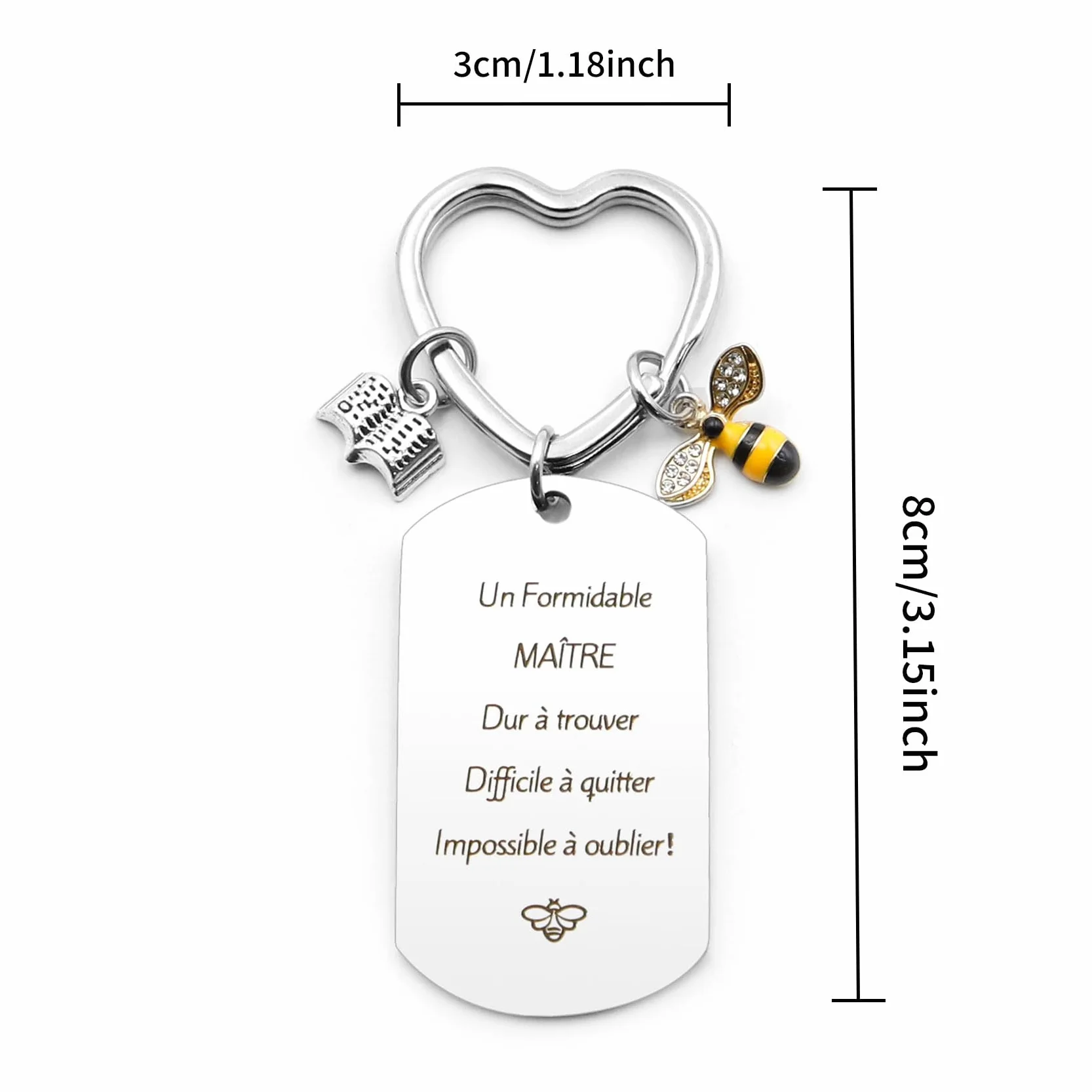 Porte Clef Merci Cadeau Maitresse D'école Professeur Atsem Aesh