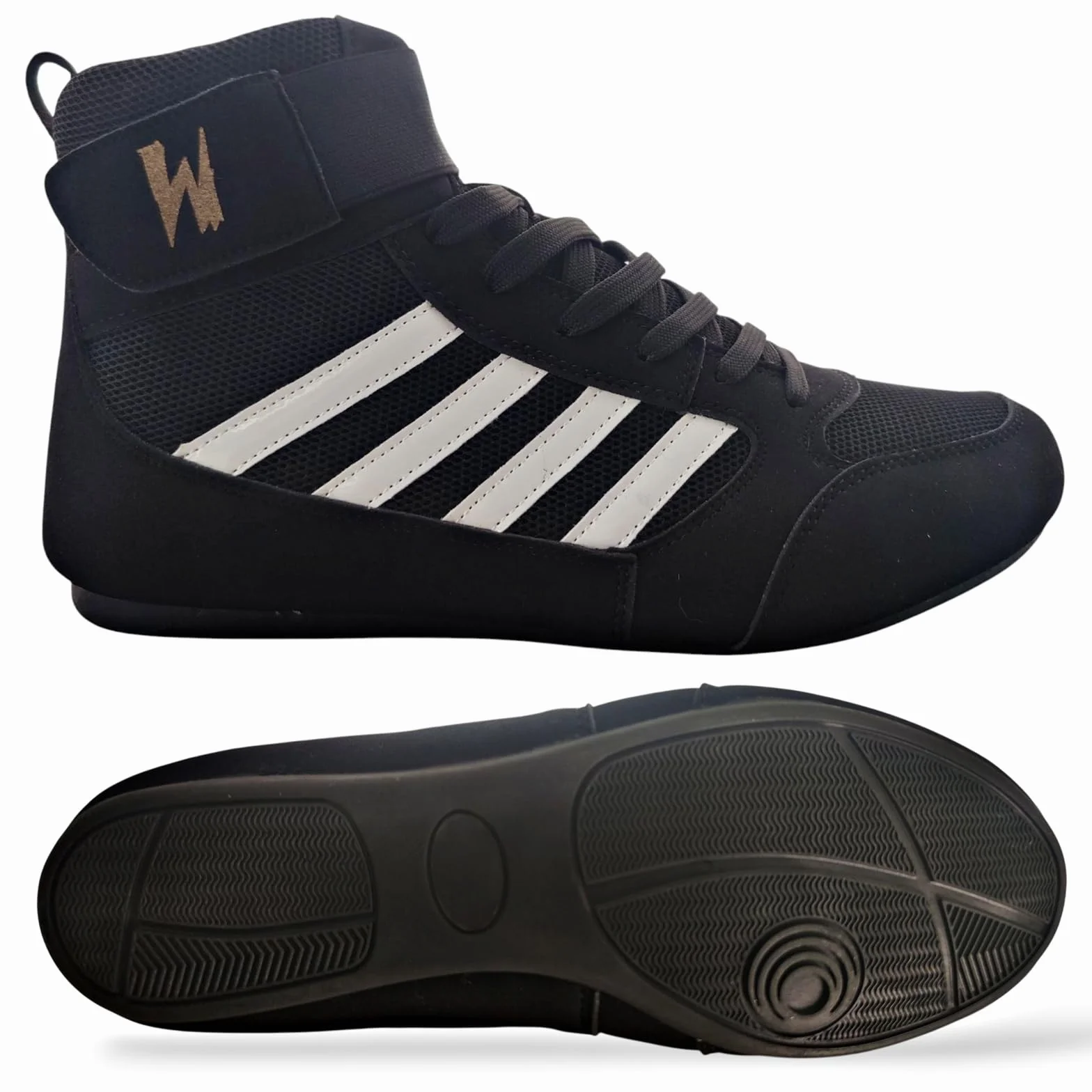 Boxing Shoes Fitness Wrestling MMA Chaussures de boxe en Cuir végétalien