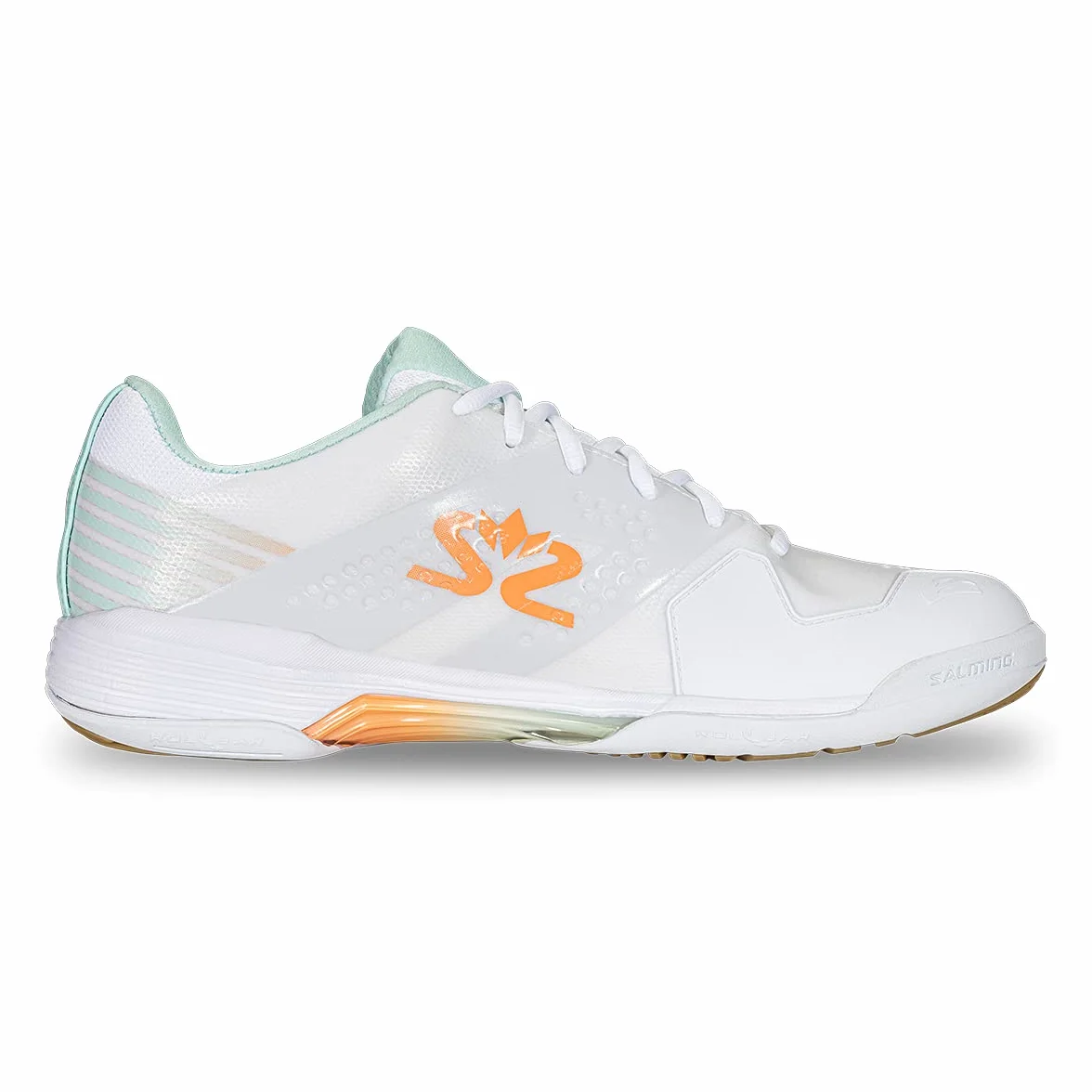 Salming Viper 5 Chaussures d'intérieur squash badminton femme Blanc bleu pâle