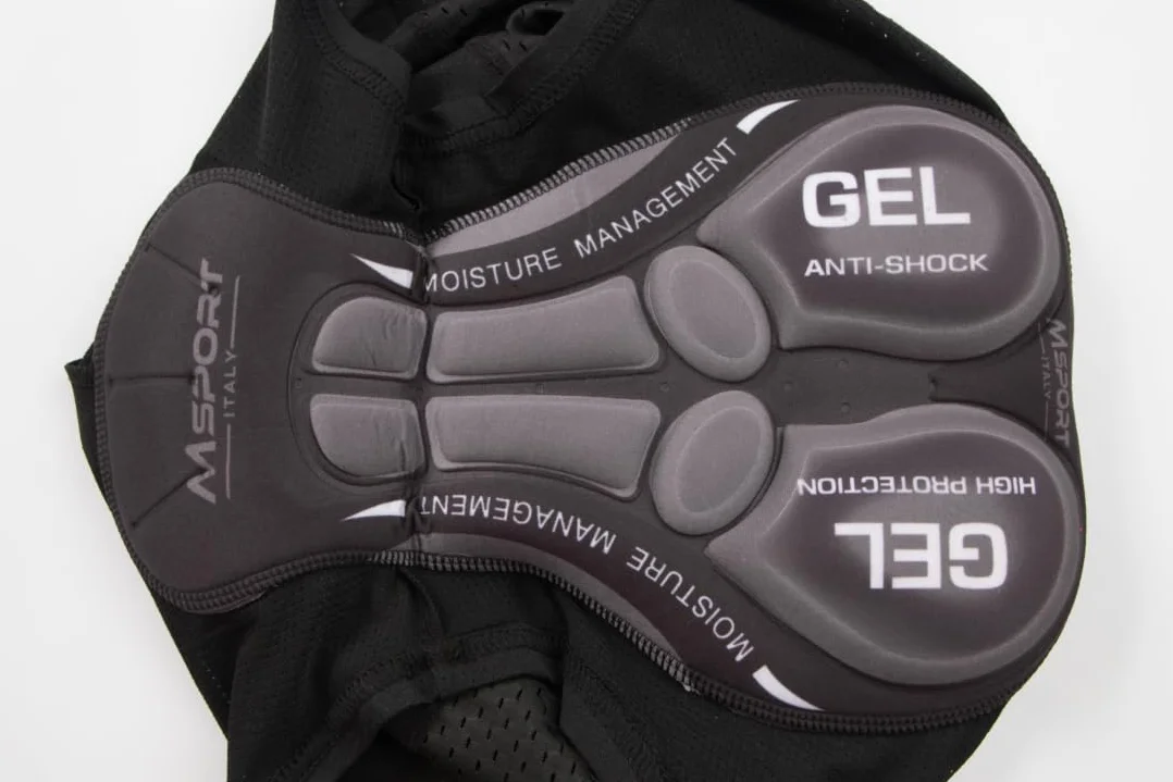 Msport Shorts de Cyclisme avec Rembourrage en Gel 3D – Respirants, Séchage Rapide