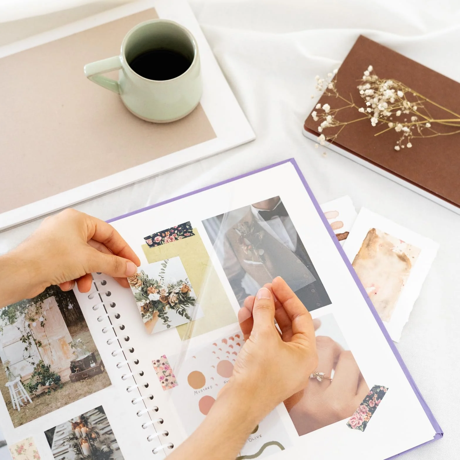 Grupo Erik Album Photo Traditionnel Wild Flowers 24 x 32 cm Pages Adhésives Couverture Rigide 10 x 15 cm