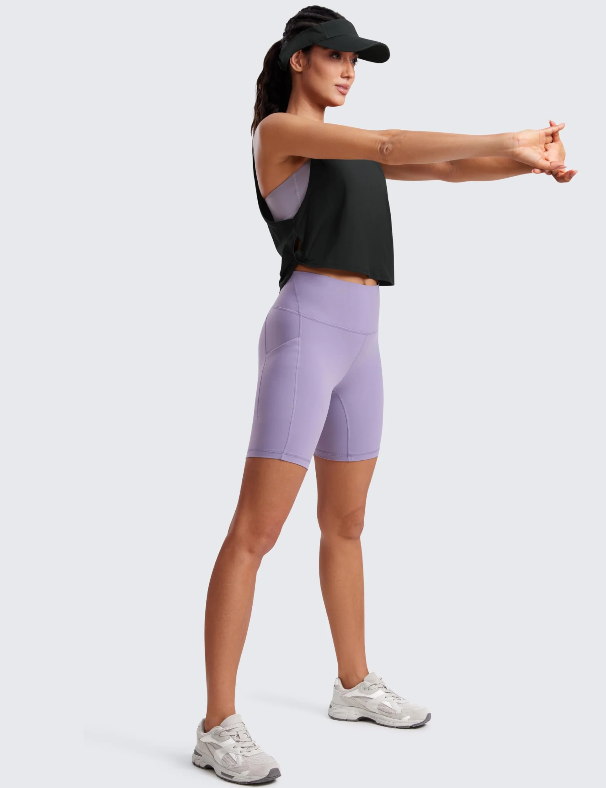 CRZ YOGA Femme Débardeur Coton sans Manches Tank Top Fitness Sport