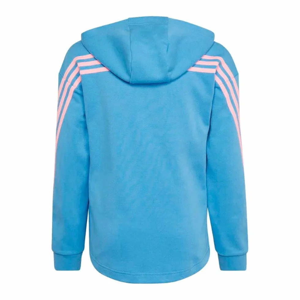 Adidas Veste Zippée Turquoise Fille