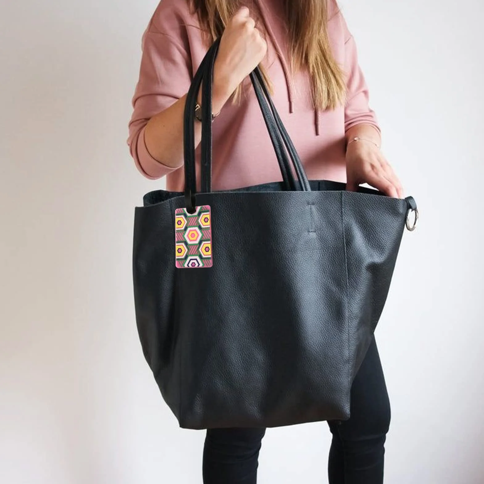 VEGCOO Étiquettes Valise 6 Pièces Imperméables Bagages Voyage Motifs Géométriques