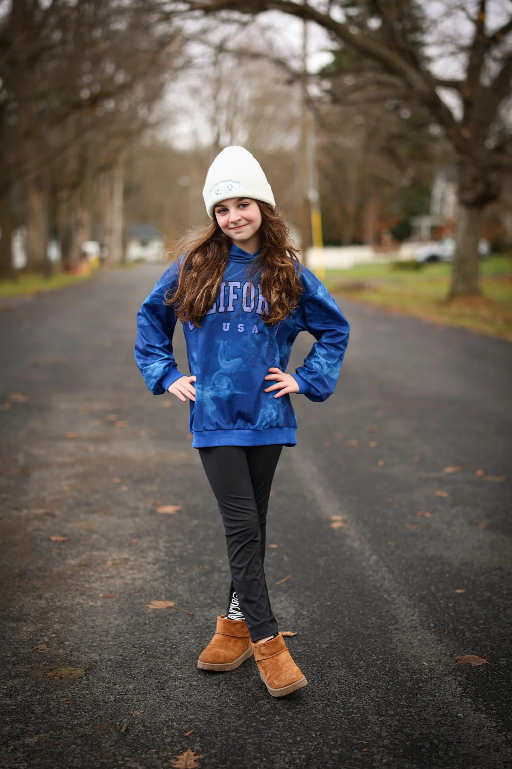 Ensemble jogging fille sweat à capuche leggings sport 5-14 ans 110-164 cm
