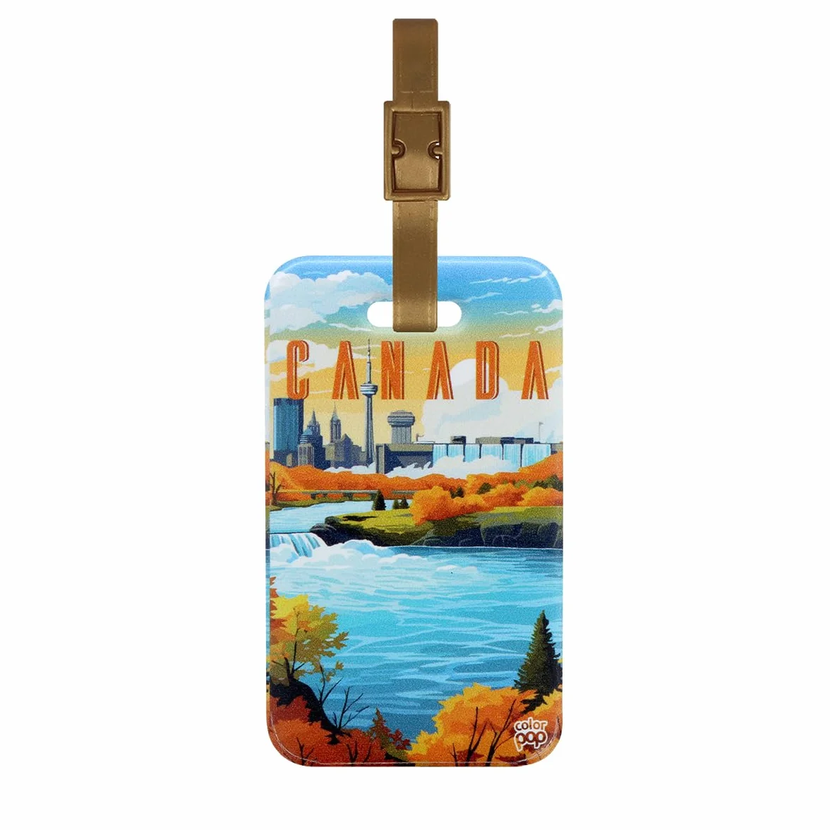 Color Pop Etiquette bagage ou sac PVC Accessoires de Voyage 10,6 x 6,2 cm