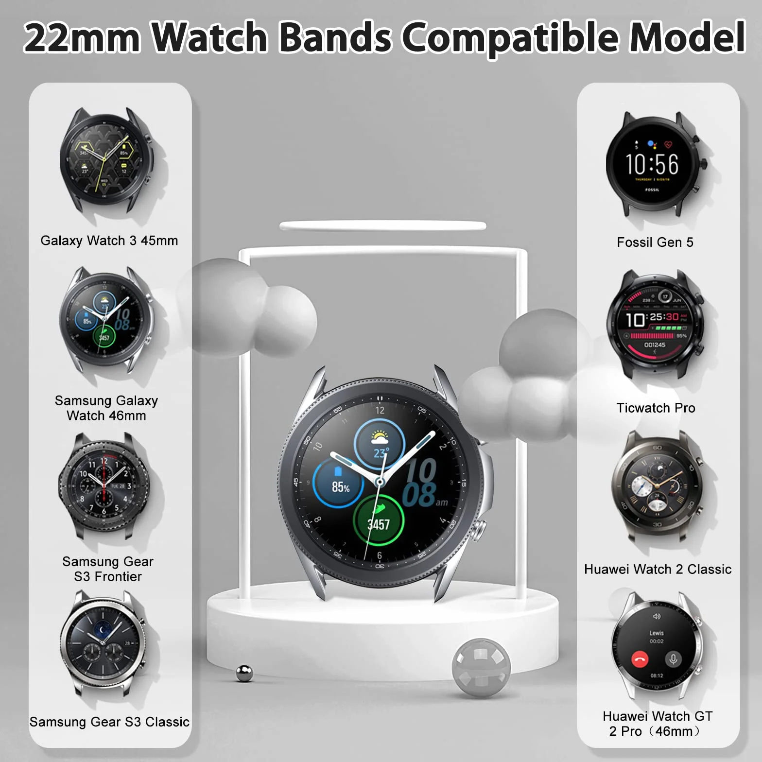 Bracelet Montre en Nylon Tressé 24mm 22mm 20mm 19mm 18mm Homme Femme Boucle Réglable Sport