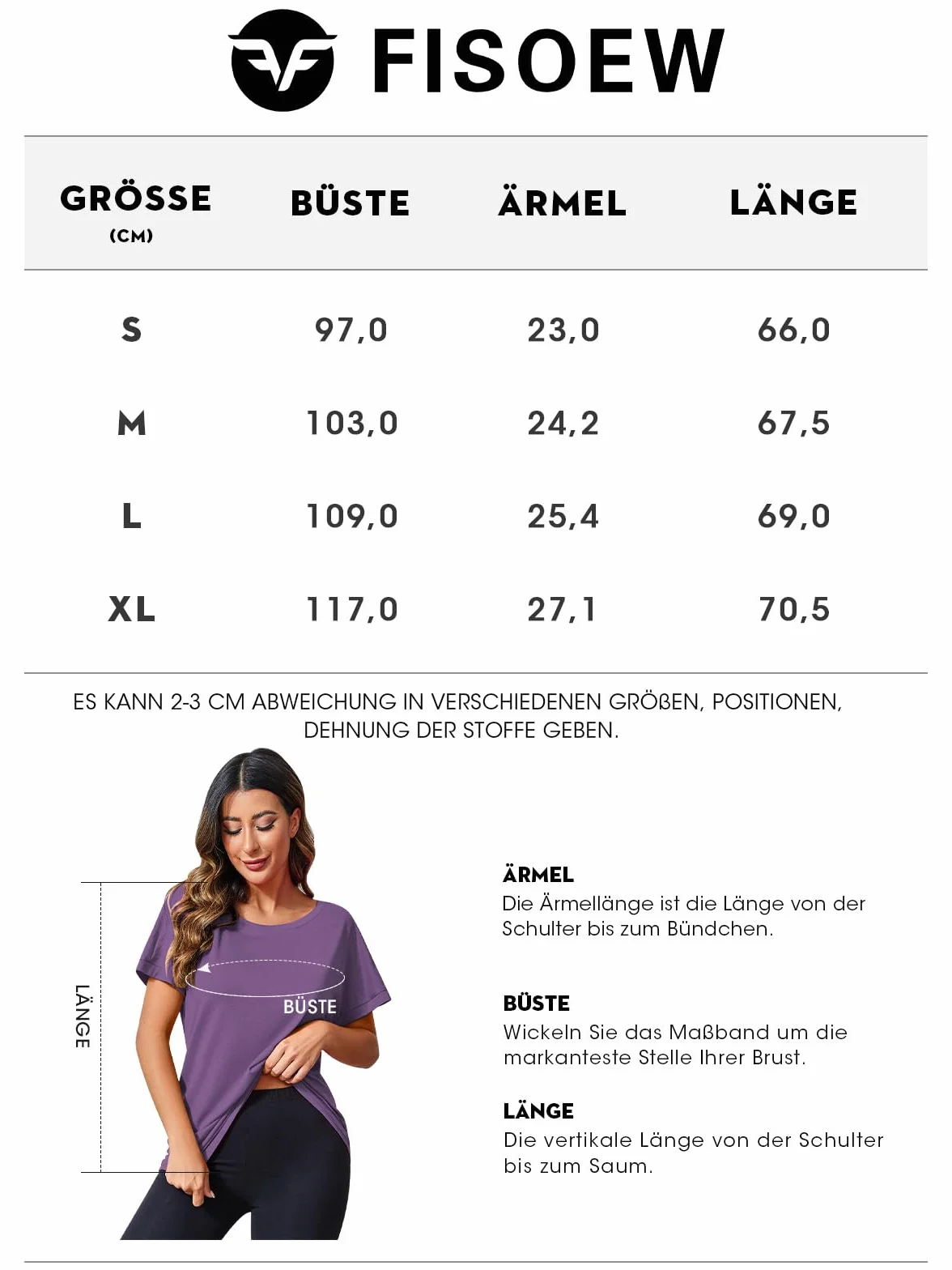 T-shirt de sport à manches courtes pour femme Fisoew Léger Gym Décontracté