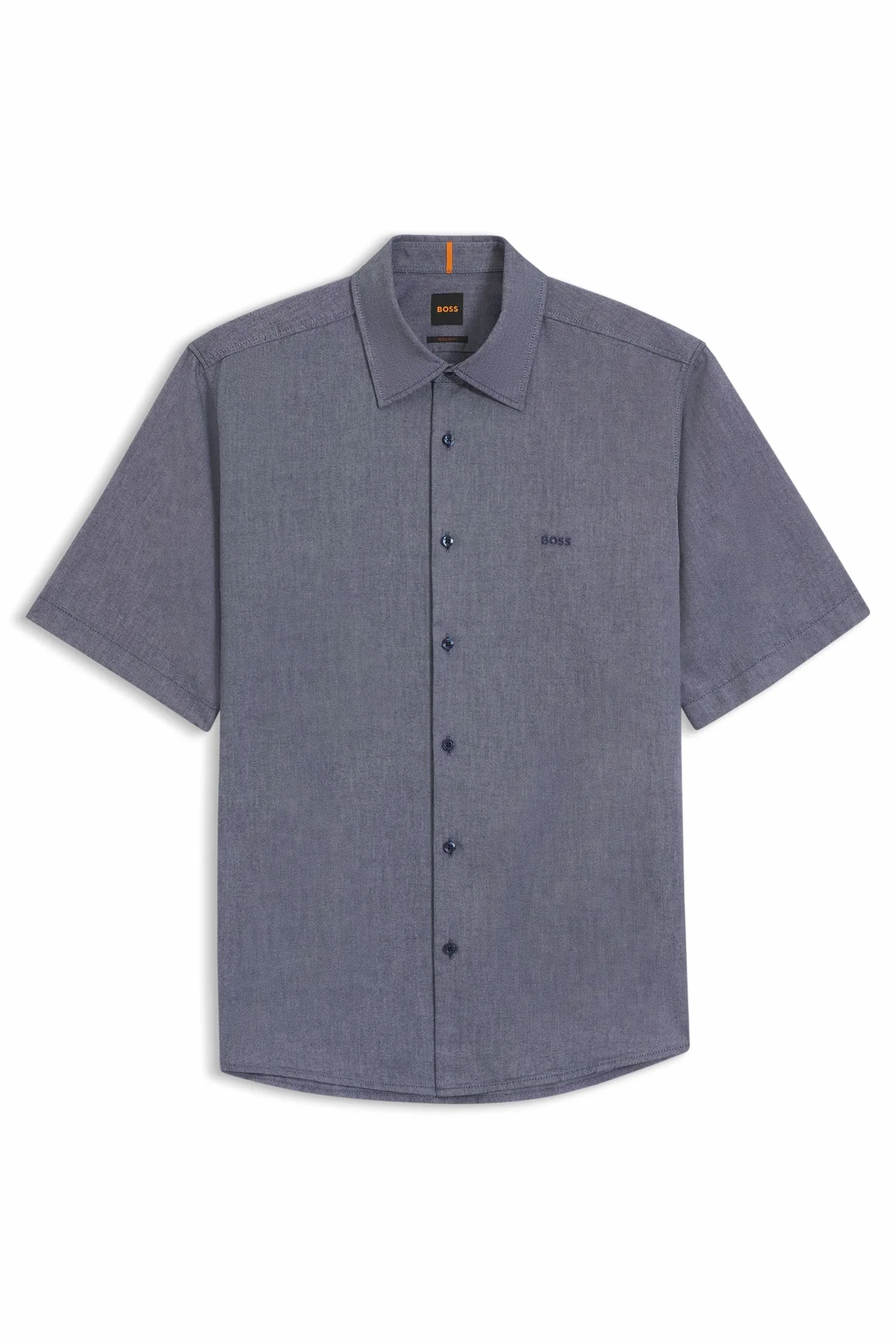 BOSS Hommes Chemise Regular Coton Oxford Doux Lavé