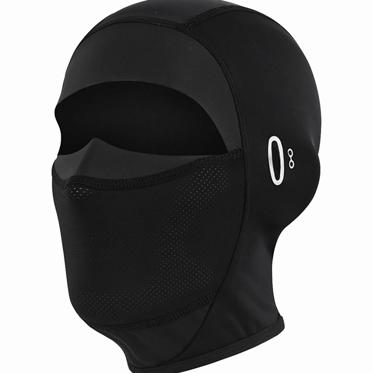 Cagoule d'été moto en soie glacée protection UV respirante rafraîchissante noire