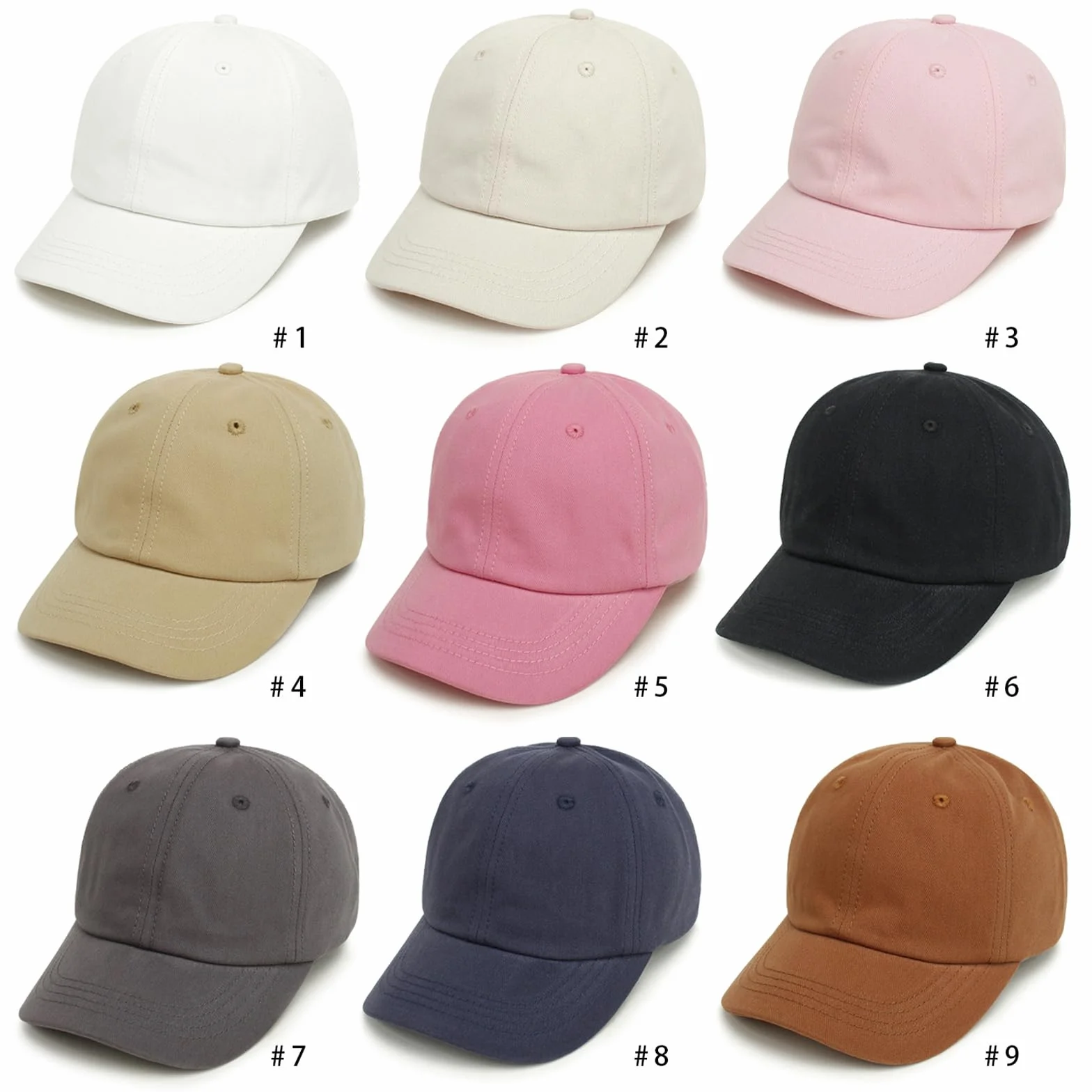 Casquette de Baseball en Coton pour Enfant Garçons Filles