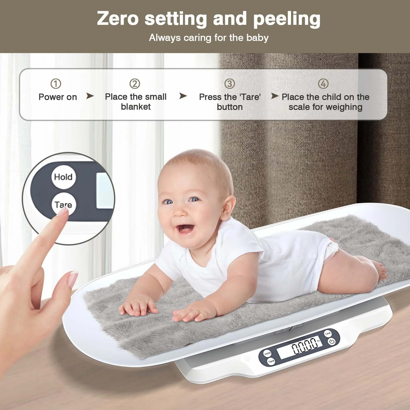 Balance numérique bébé animal de compagnie 2 plateaux 30 kg écran LCD 4 modes pesée kg oz lb ml