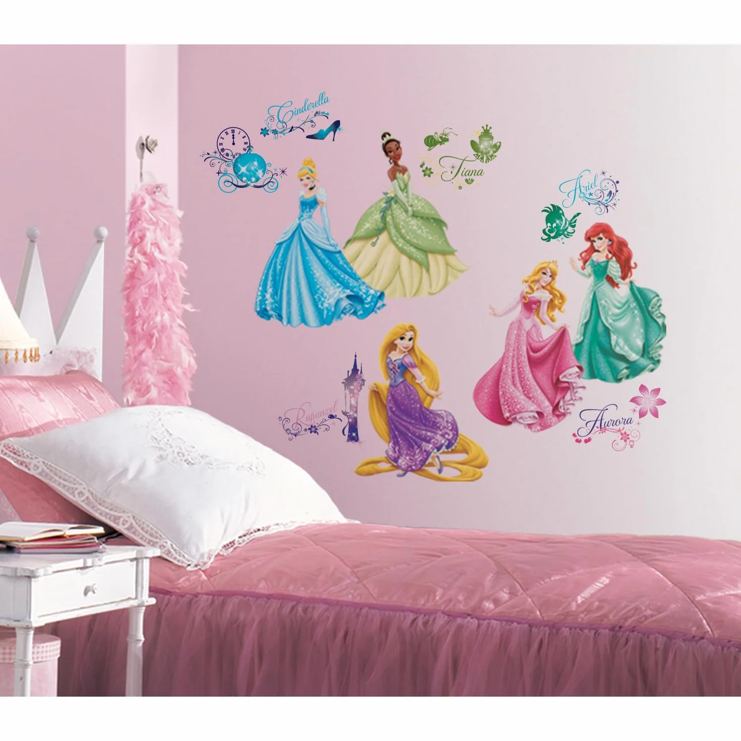 RoomMates Décor géant Disney Princesses Royales paillettes
