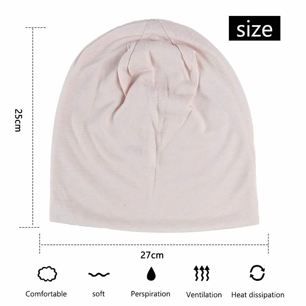 Bonnet Slouchy Cancer Chimio Casquette Coton Turban Chapeau Extensible Musulman Foulard Femmes Hommes
