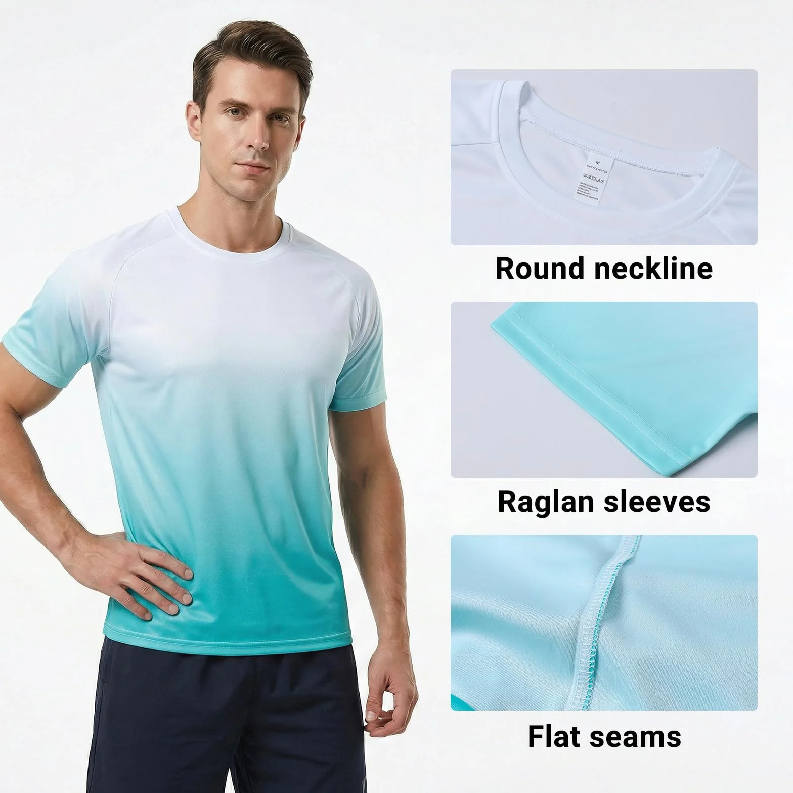 Cimic Pack de 3 Rashguards UV Hommes UPF 50+ T-Shirt Natation Séchage Rapide pour Surf
