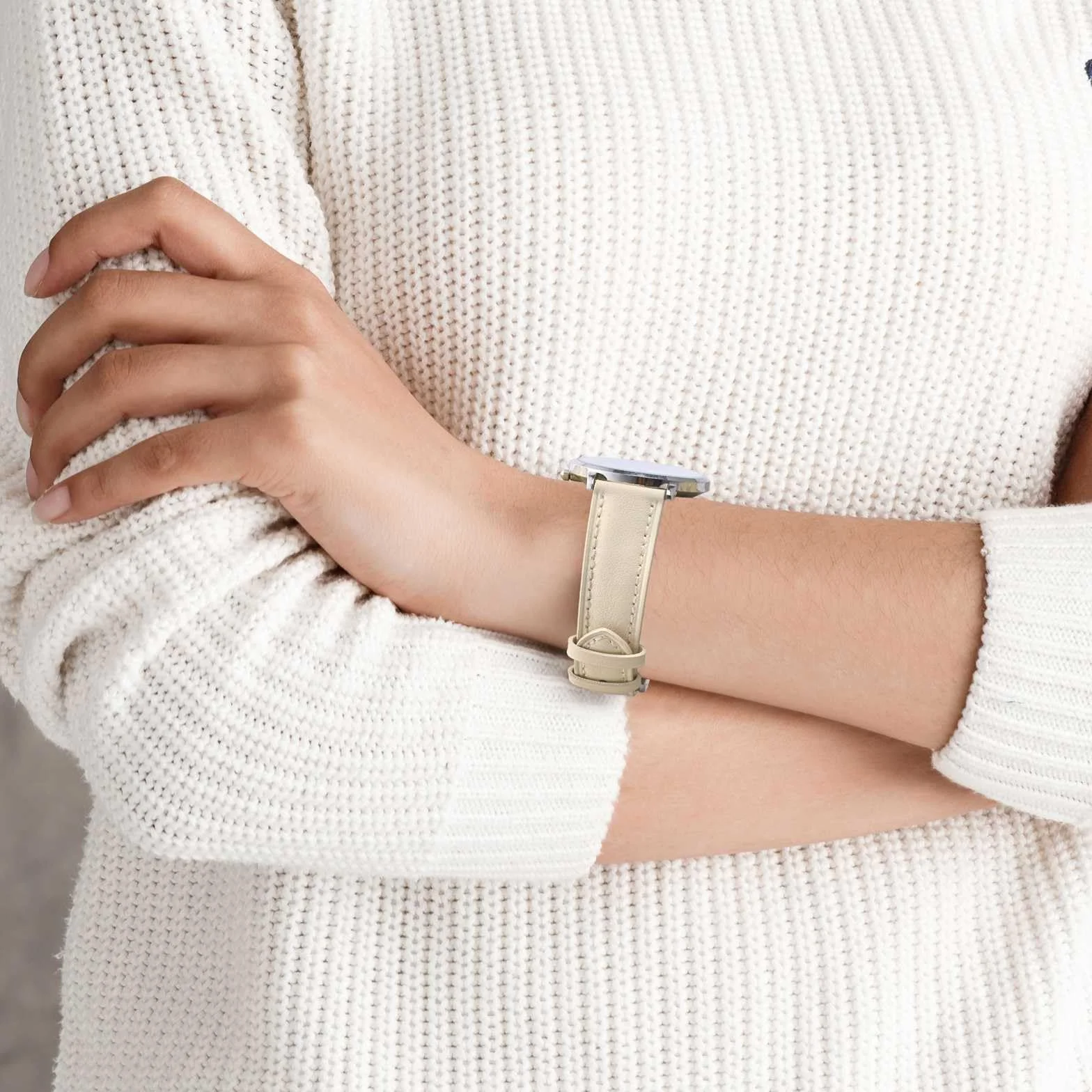Bracelet de montre en cuir véritable Anbeer, remplacement rapide pour femmes