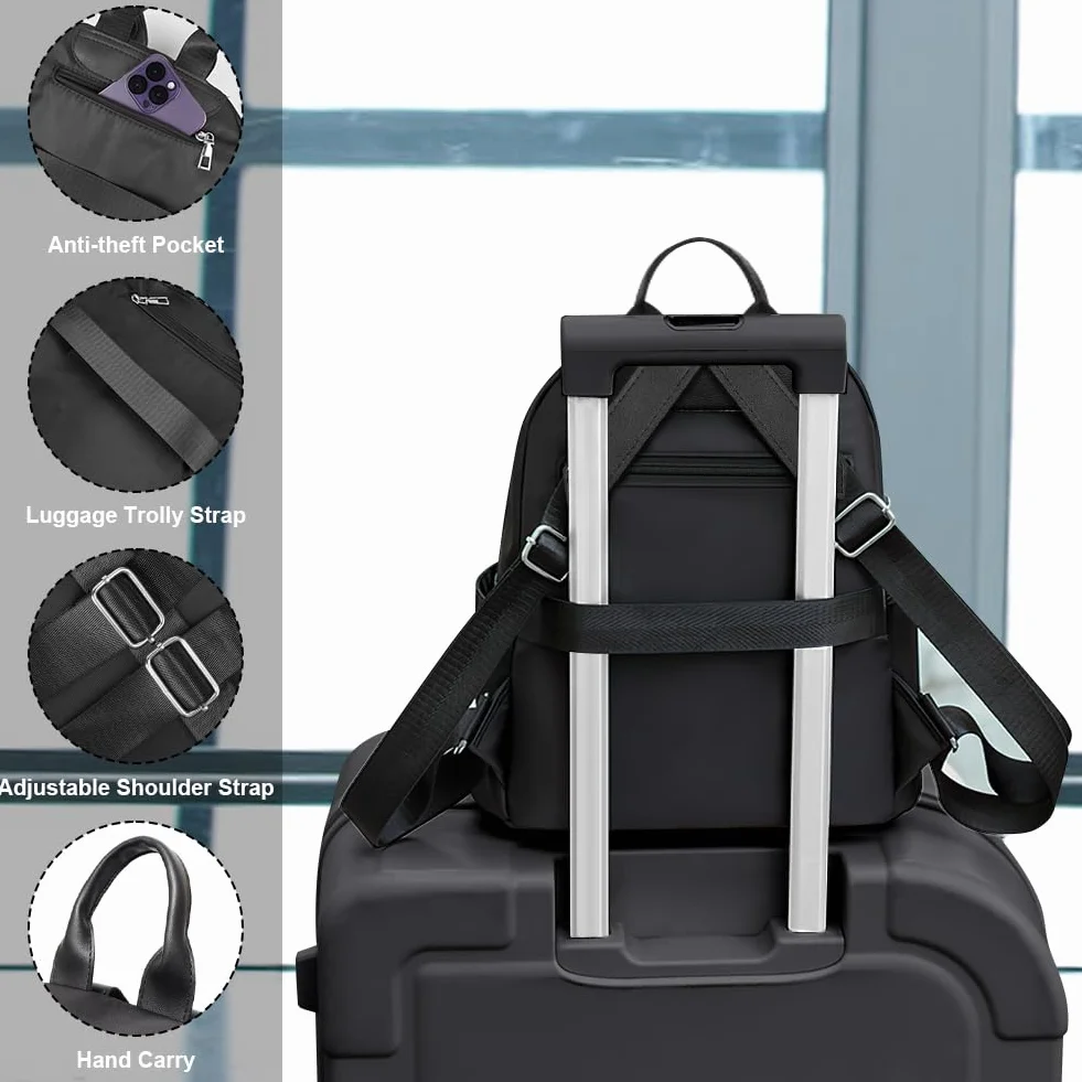 Sac à Dos Femme Antivol Voyage Nylon Léger Mini
